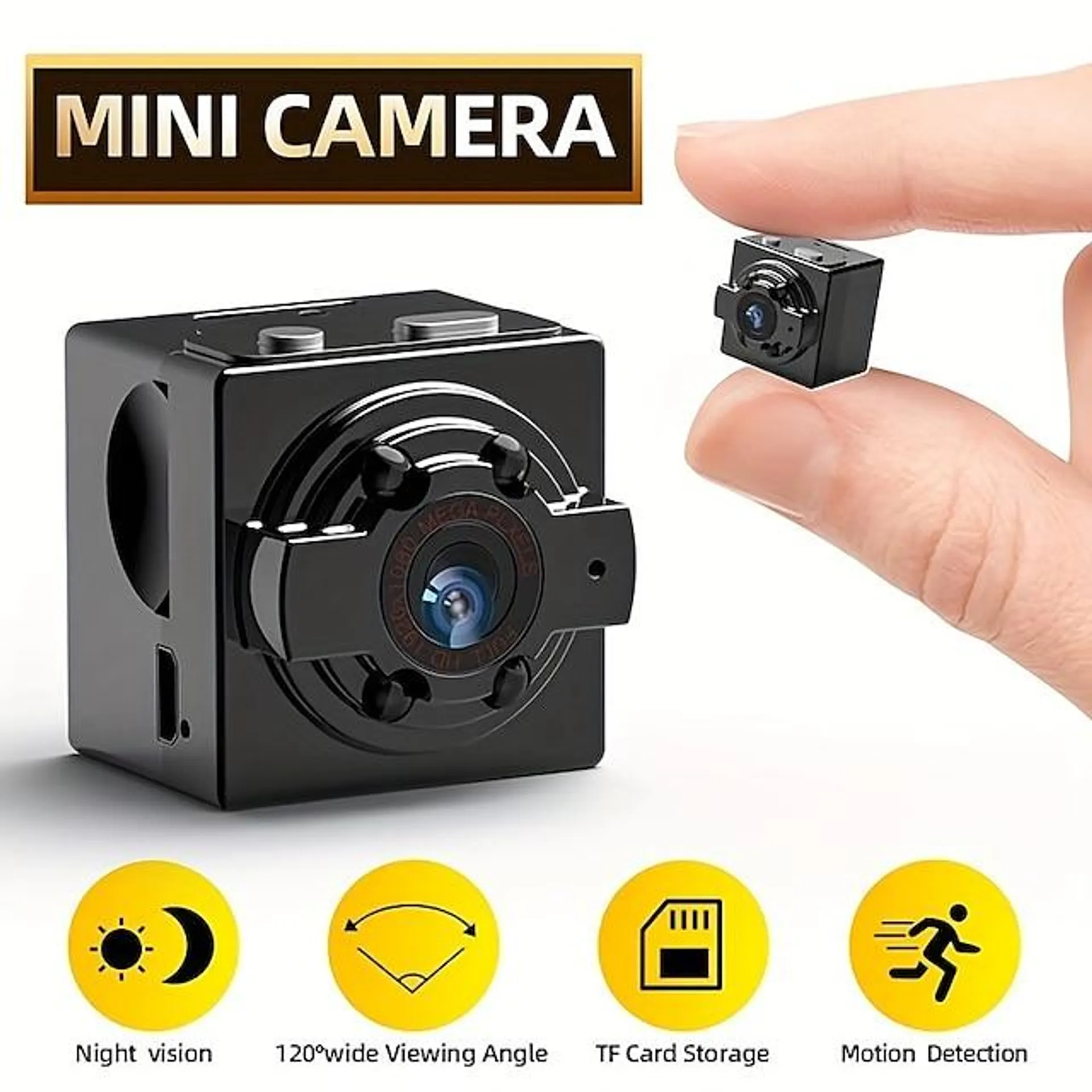 mini dv camera met hd ir nachtzicht bewegingsdetectie & draadloze video-opname - perfect voor buitensporten & opname vanuit de lucht