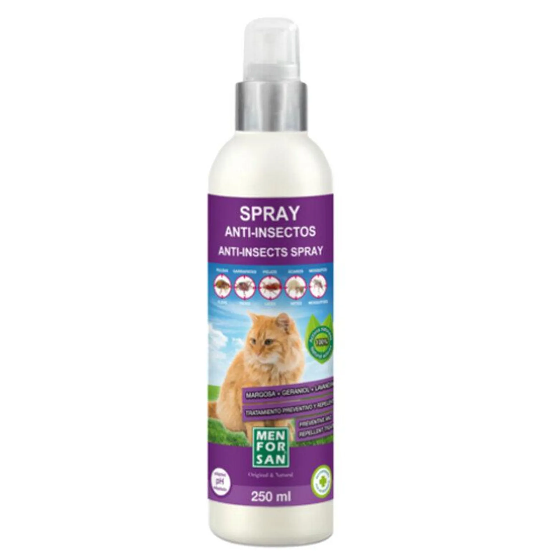 Menforsan Spray repelente de insetos para gatos