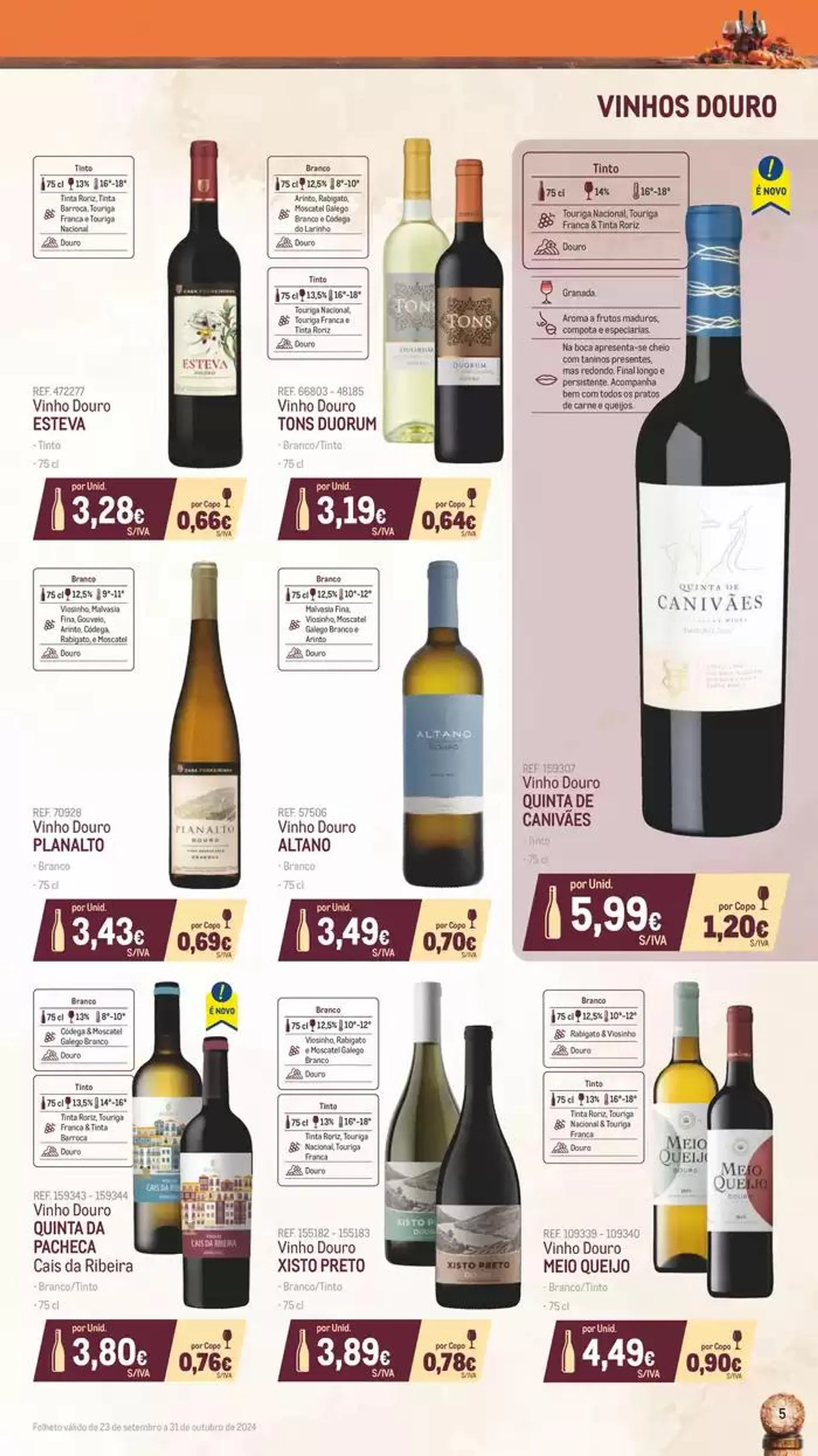 Folheto Catálogo de Vinhos, Queijos e Enchidos de 8 de outubro até 31 de outubro 2024 - Pagina 5