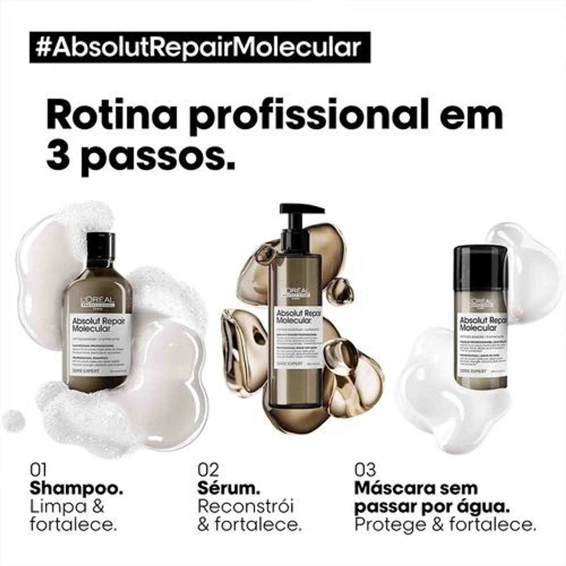 L’Oréal Pro Serie Expert Absolut Repair Molecular Champô Cabelo Danificado