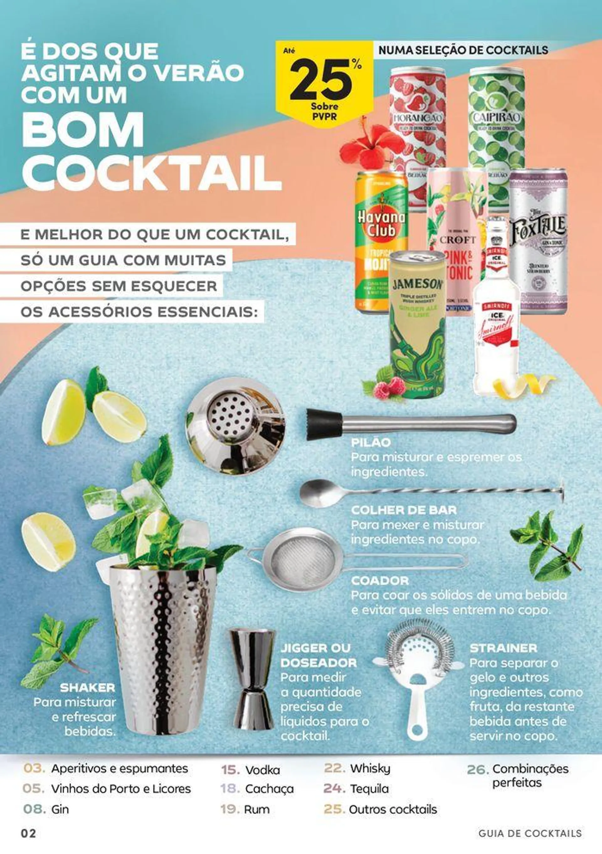 Folheto Cocktails que sabem a Verão de 16 de julho até 11 de agosto 2024 - Pagina 2