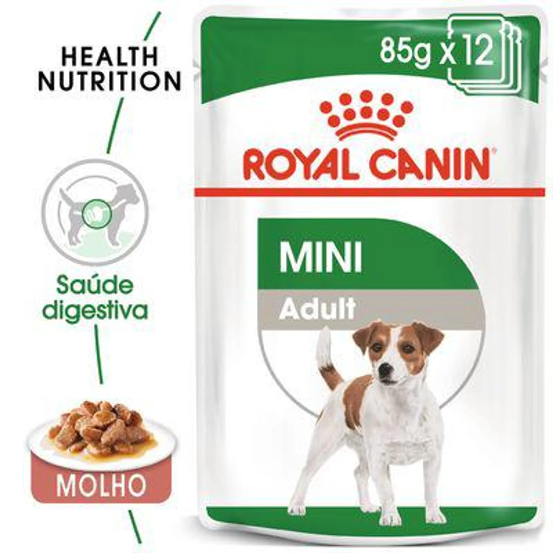 Royal Canin Mini Adult em molho comida húmida para cães