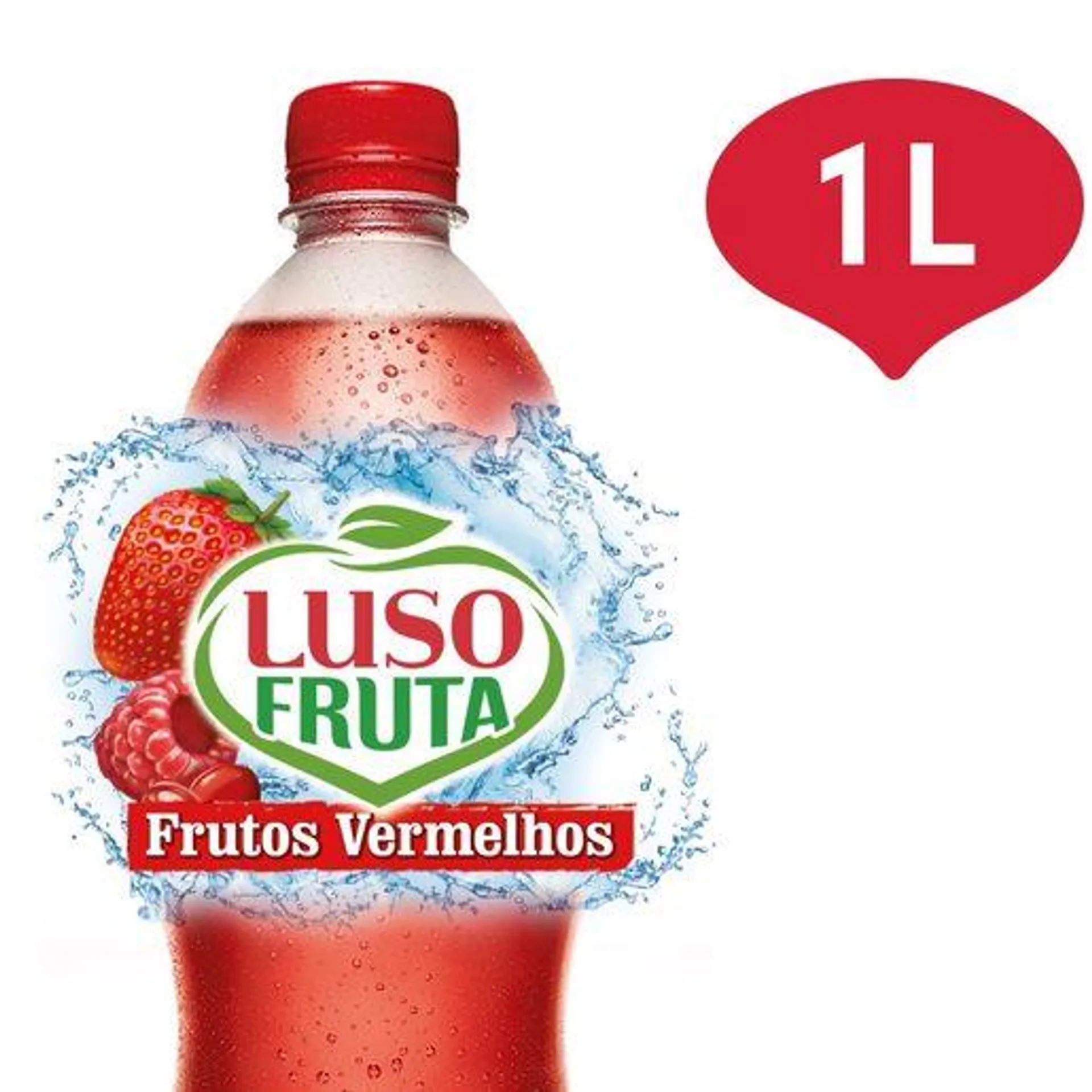 LUSO FRUTA Água Sem Gás Frutos Vermelhos 1 L