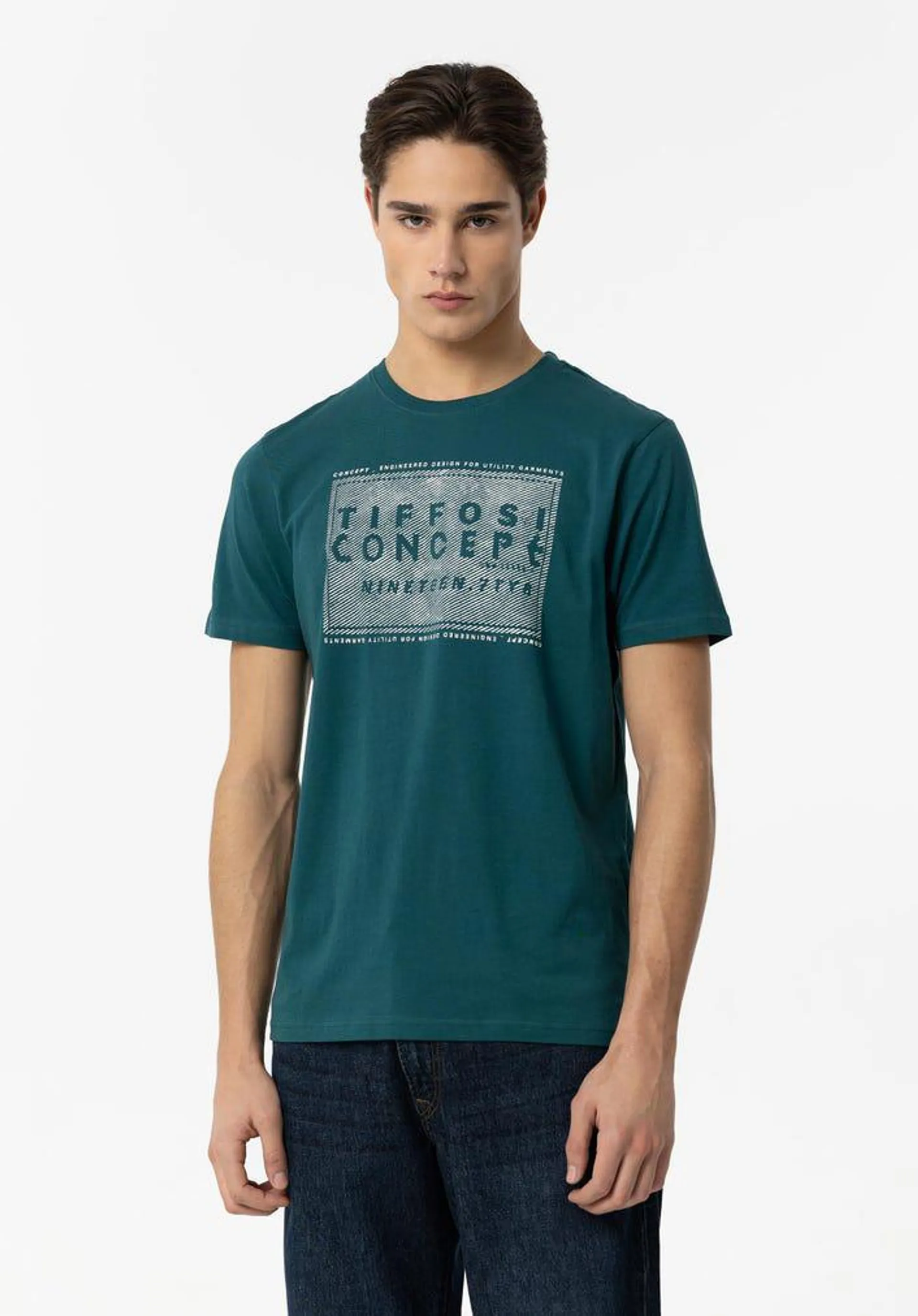 T-shirt com Estampado Frontal