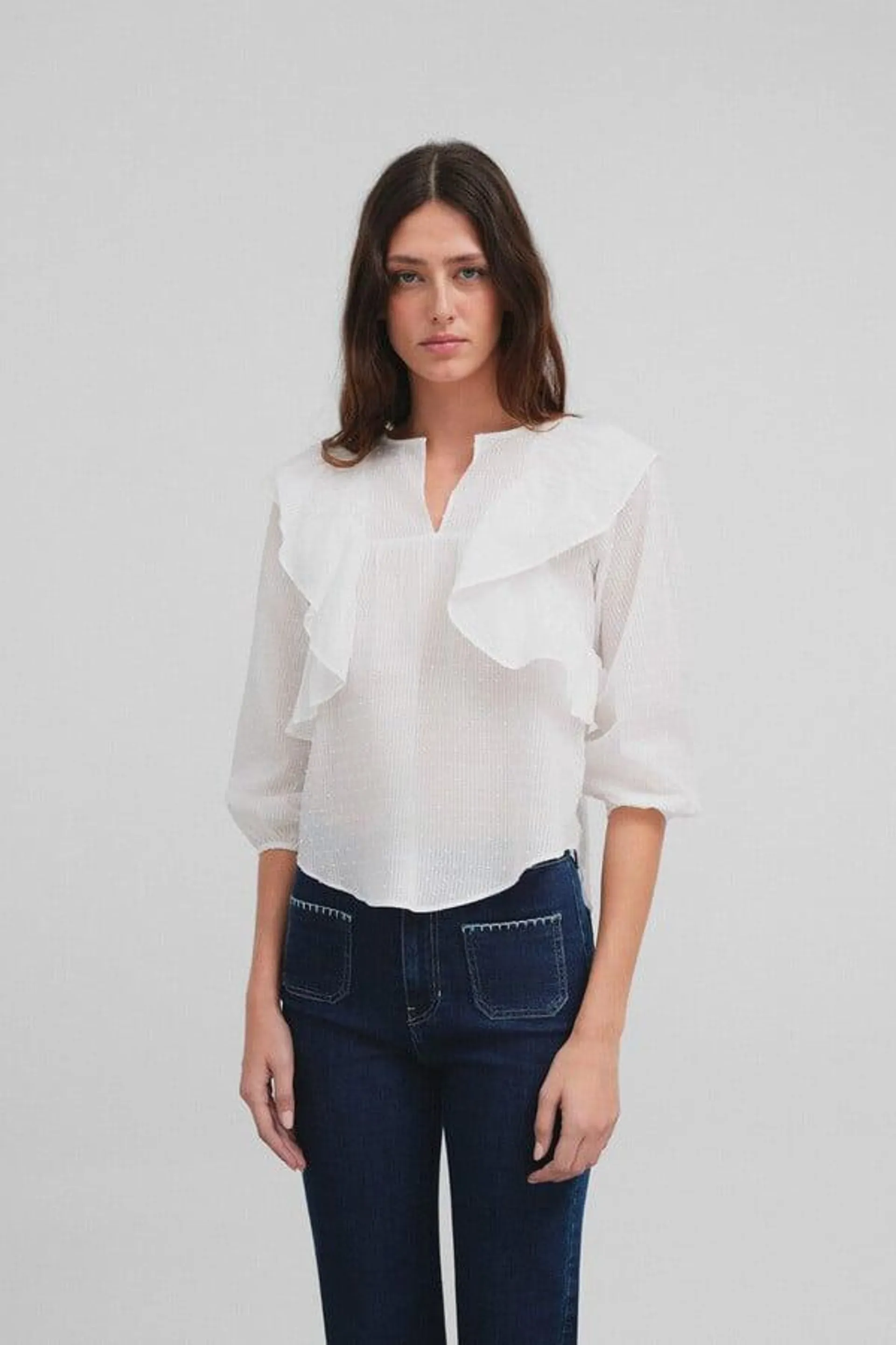 Blusa volantes plumetti