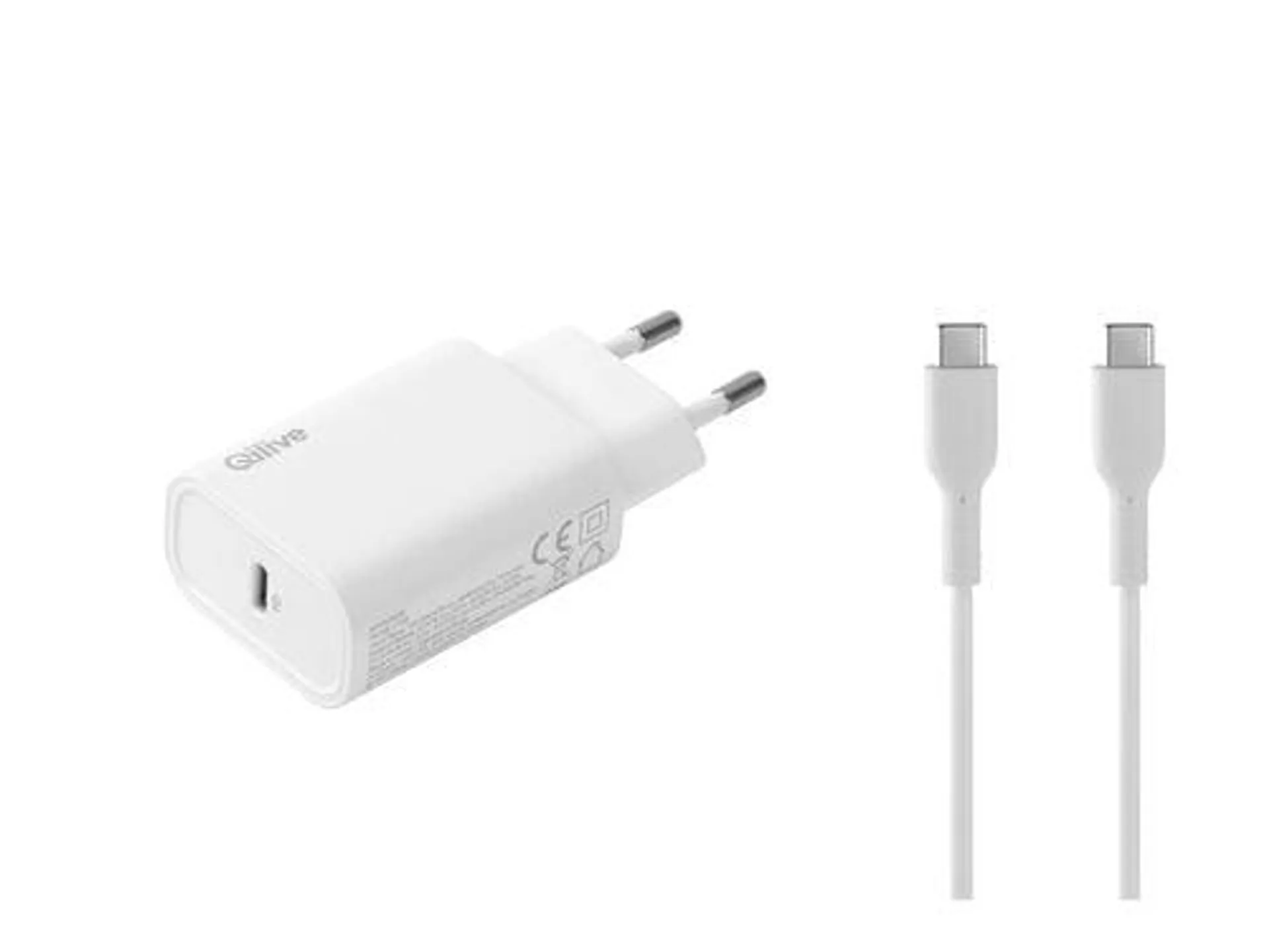 carregador usb-c pd 25w qilive 600124173 usb-c 1.2m 3a br