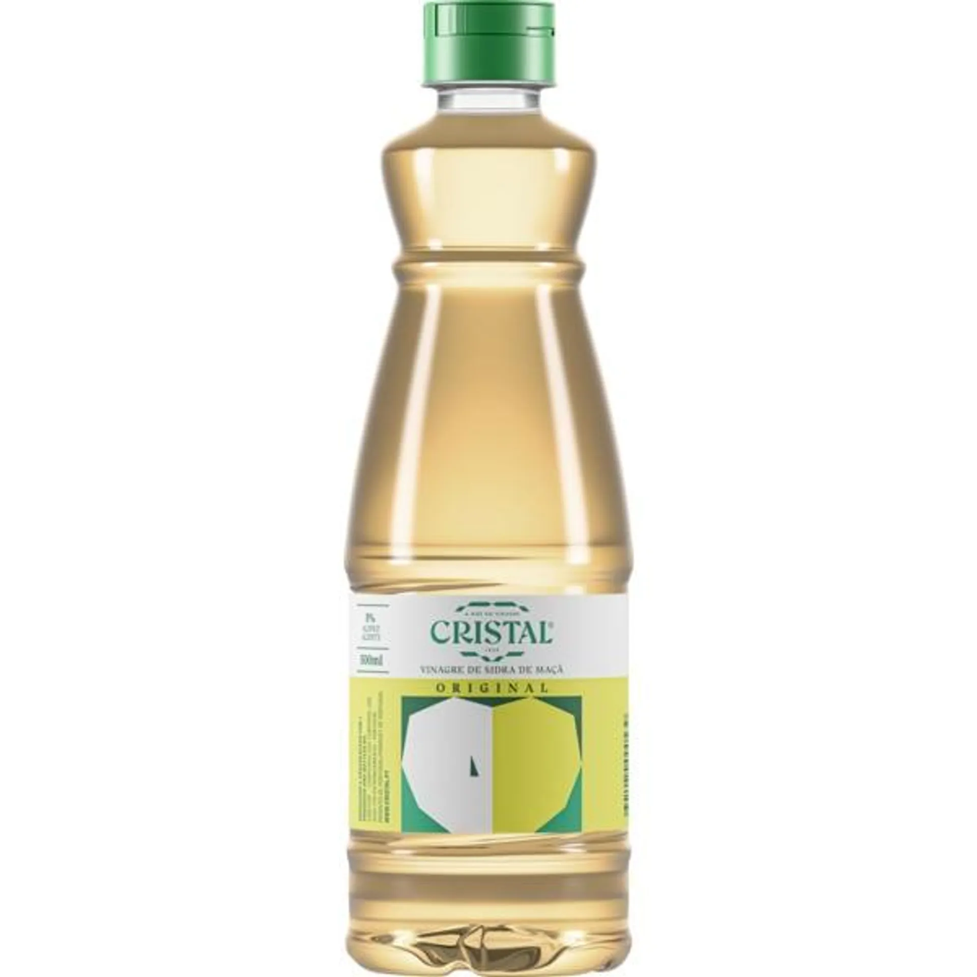 Vinagre de Sidra 5% Acidez garrafa 500 ml Cristal