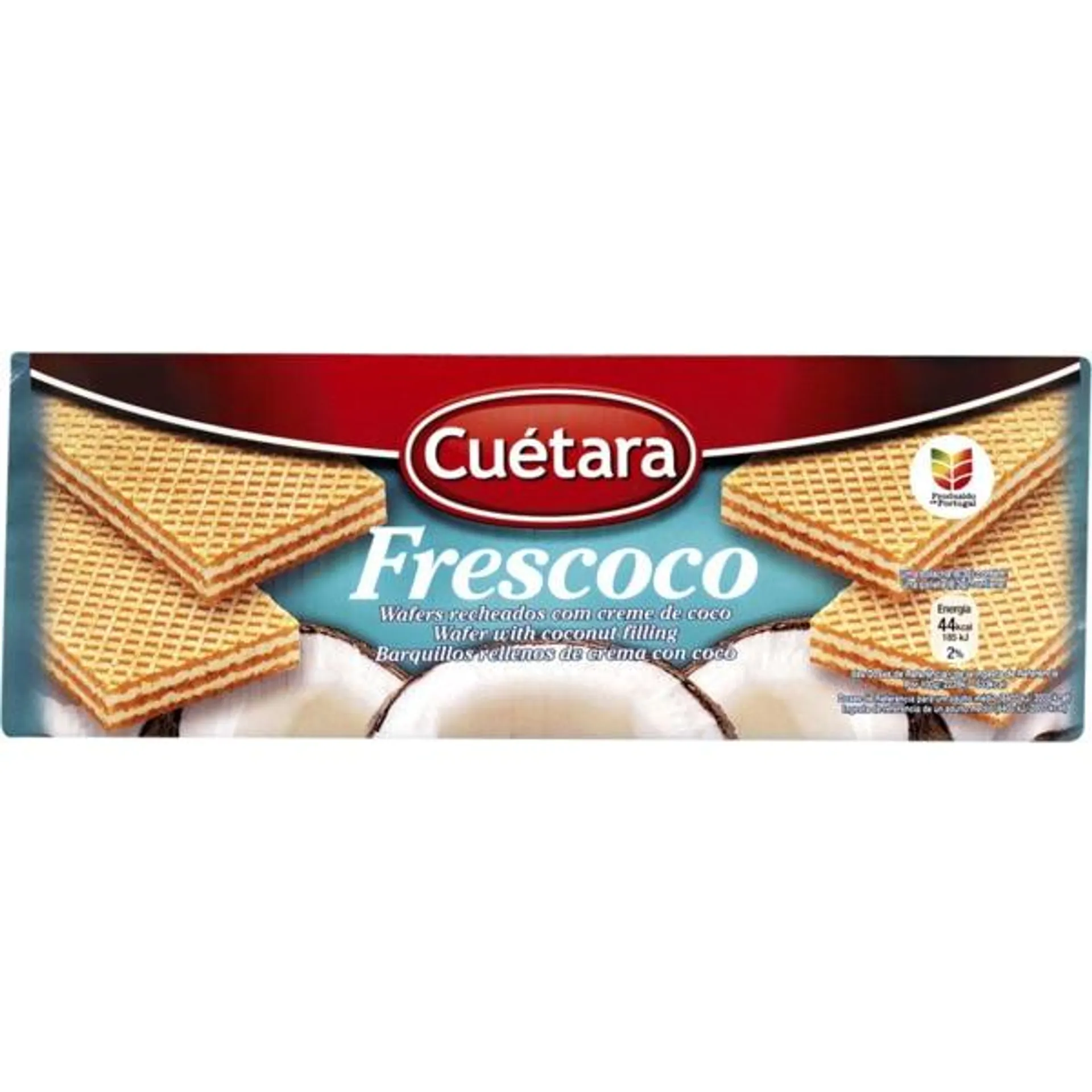 Bolachas Wafer Recheadas com Coco