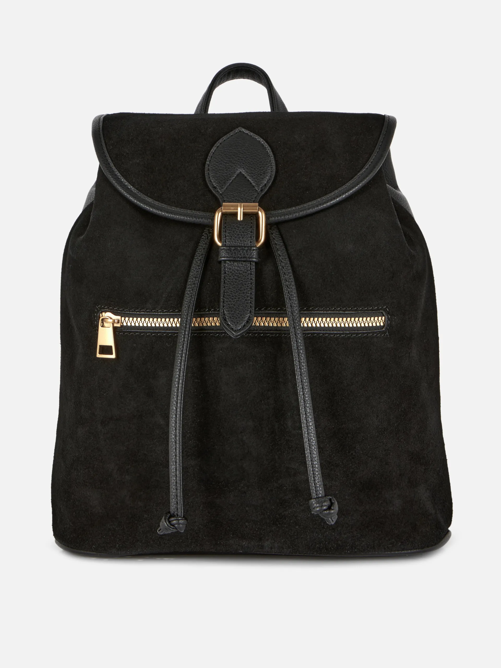 Faux Suede Backpack