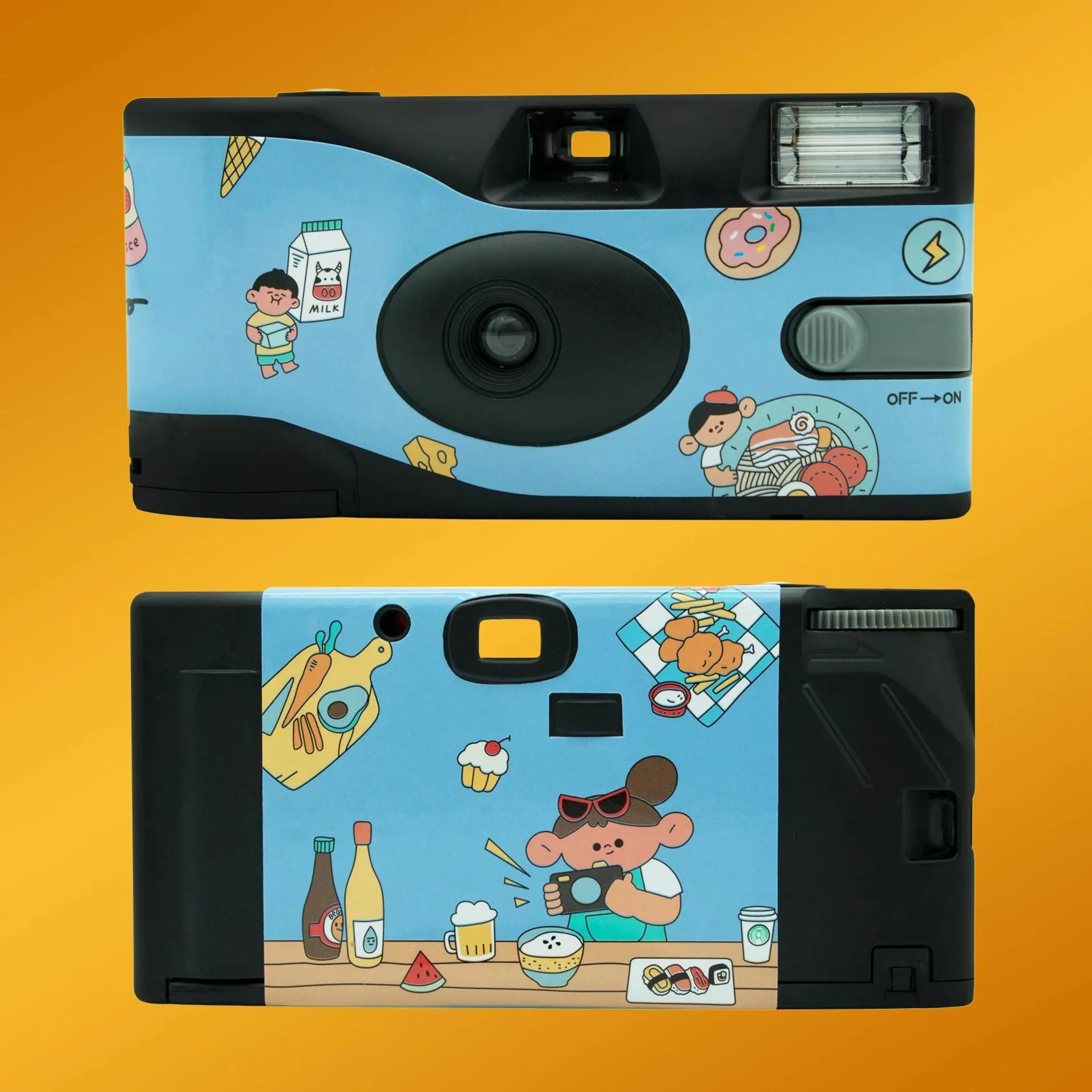 New Single Use One Time Disposable Film Camera with Flash 27 Exposure Photos 31mm F11 30mm F9 ISO400 FYE Retro Camera