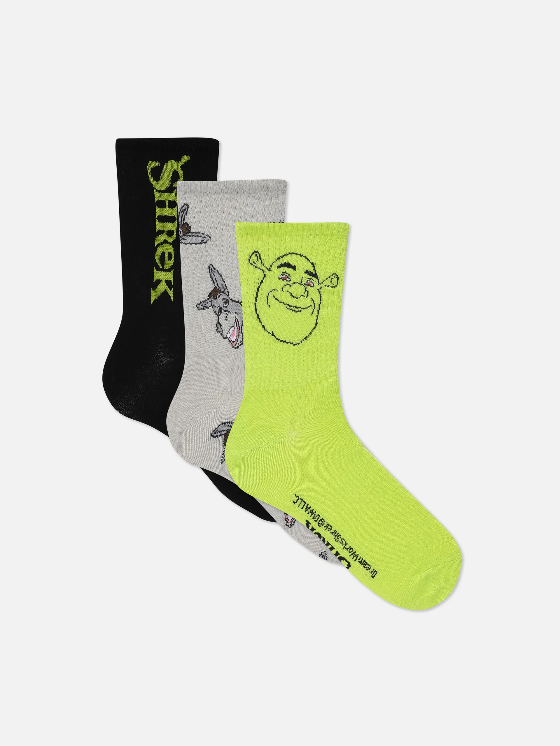 Pack 3 pares soquetes Shrek