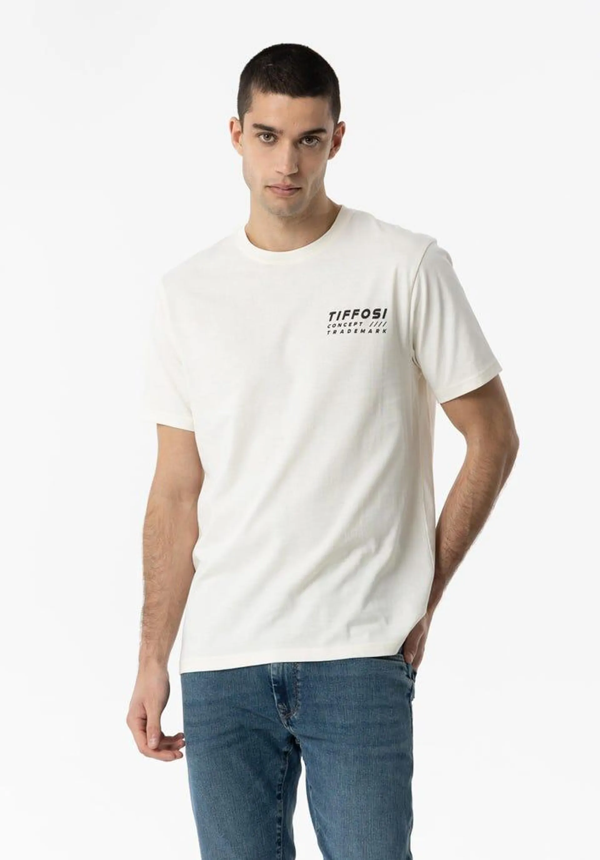 T-shirt com Estampado nas Costas