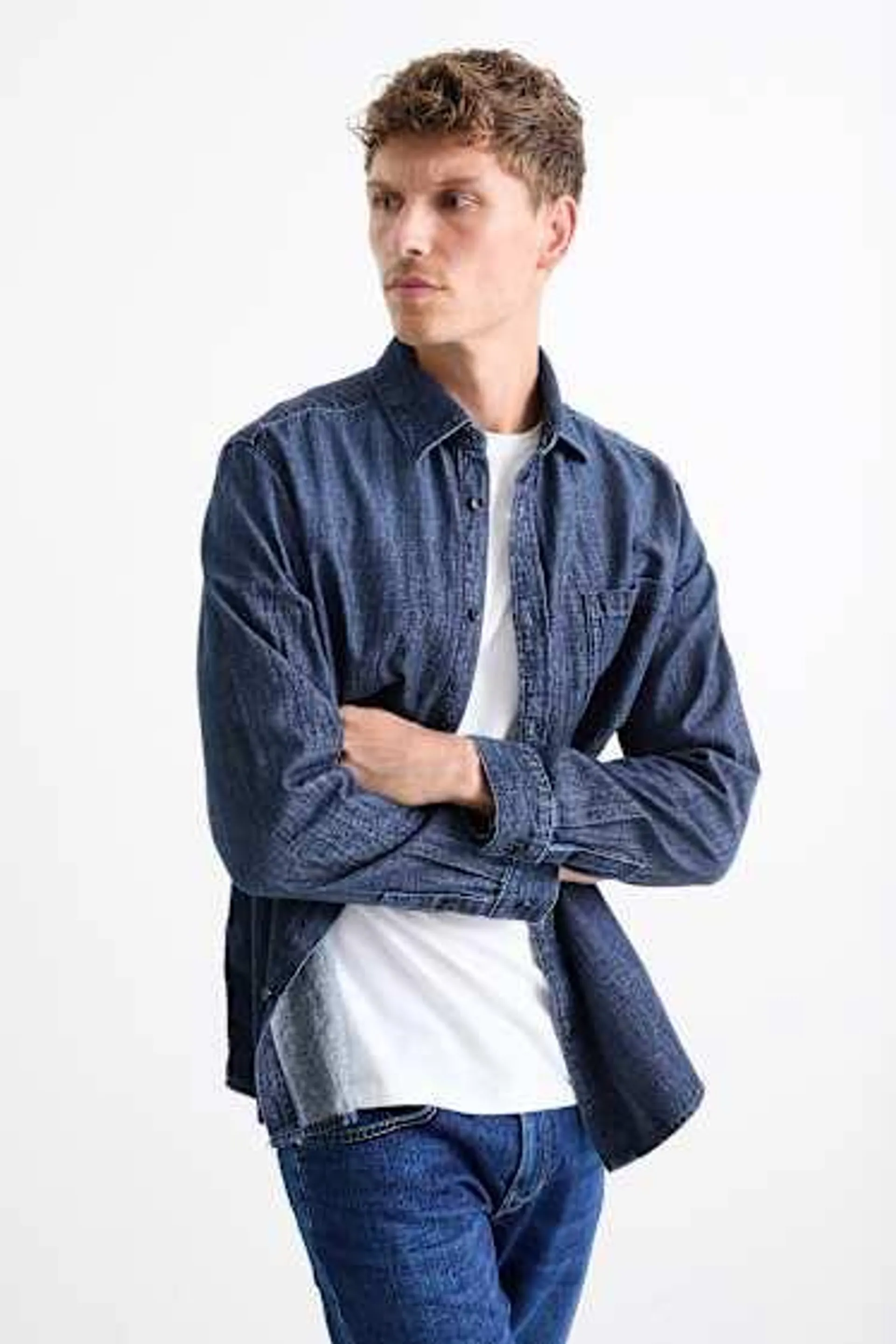 Denim shirt - regular fit - Kent collar