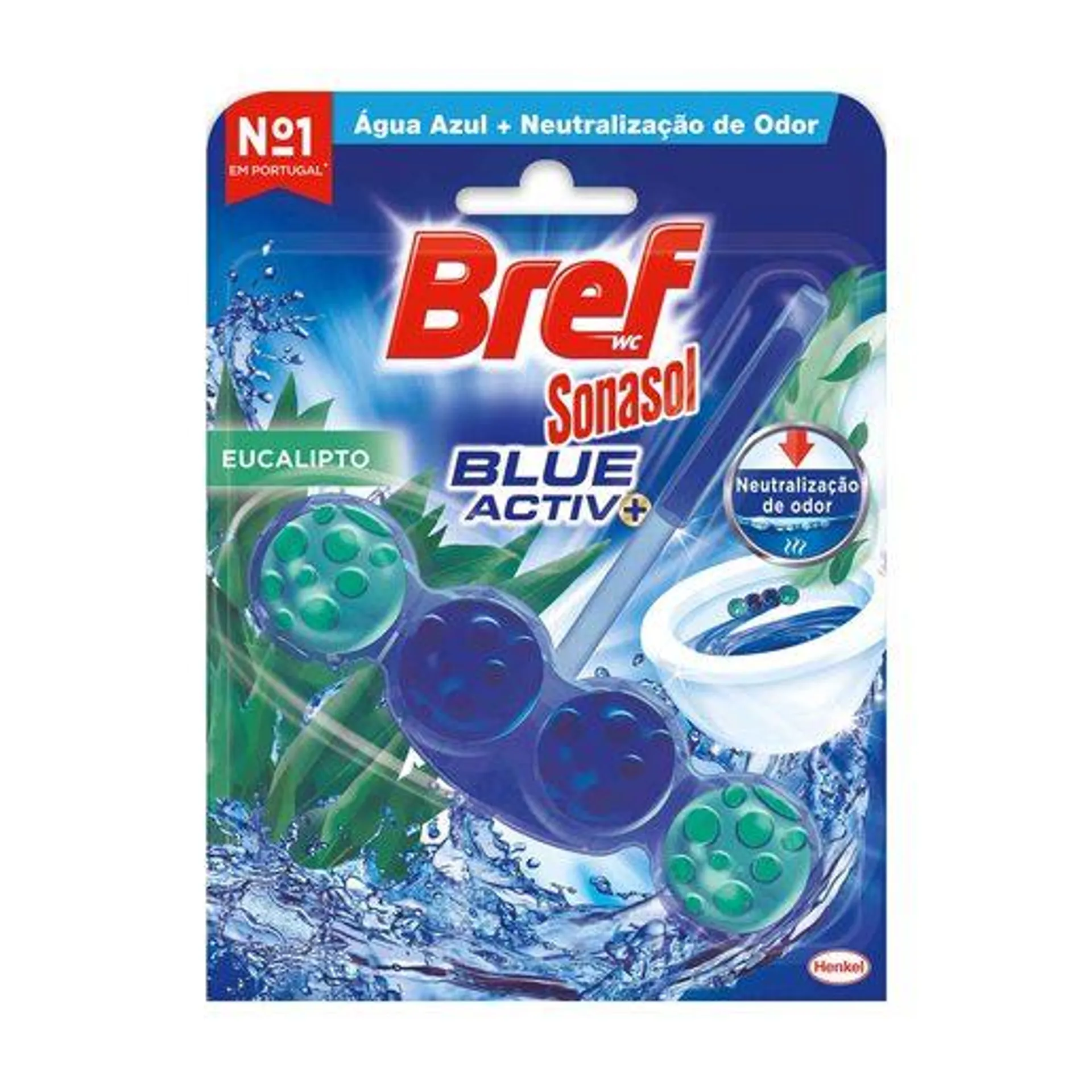 BREF SONASOL Bloco Sanitário Wc Blue Active Eucalipto 1 un