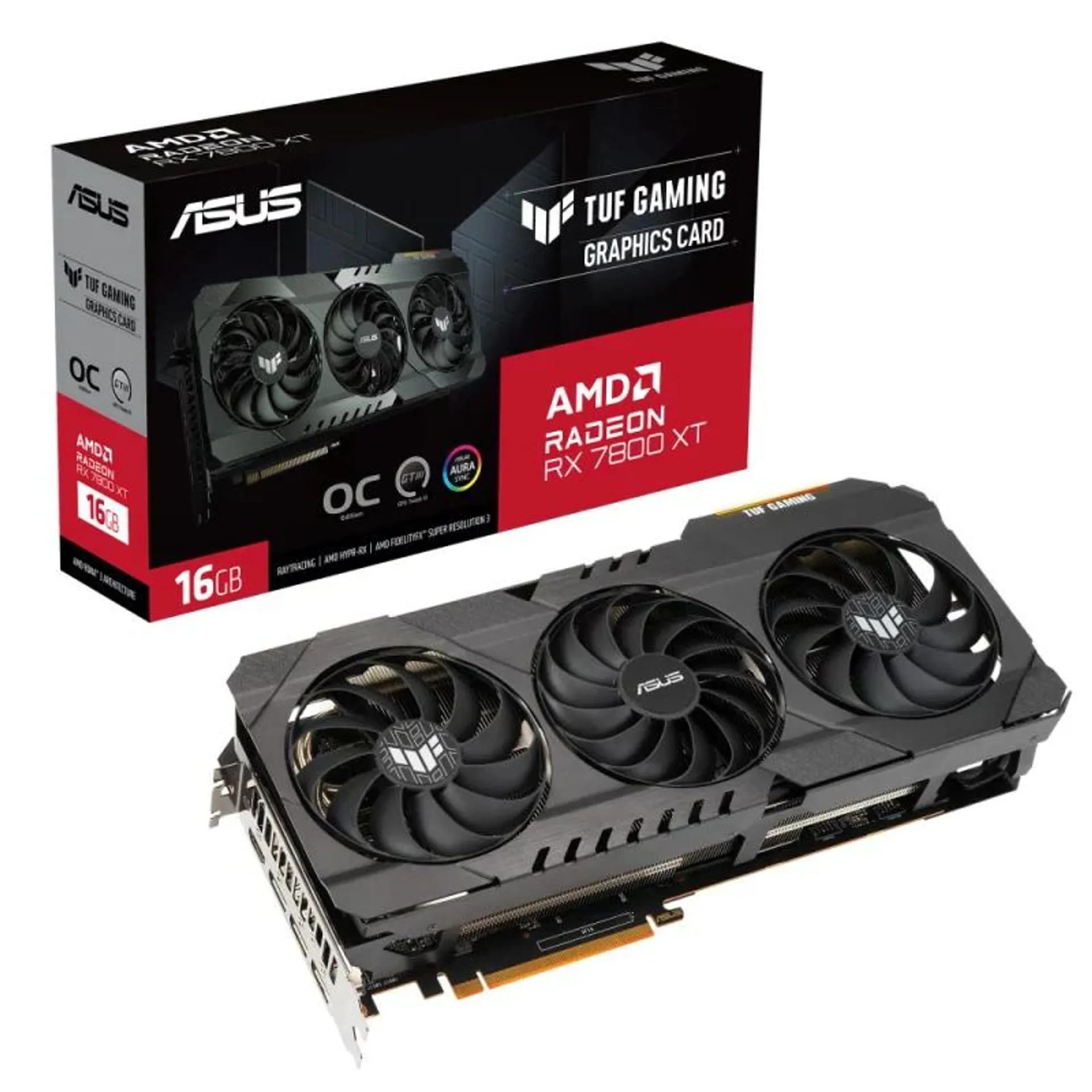 Placa Gráfica Asus Radeon RX 7800 XT TUF GAMING OC 16GB