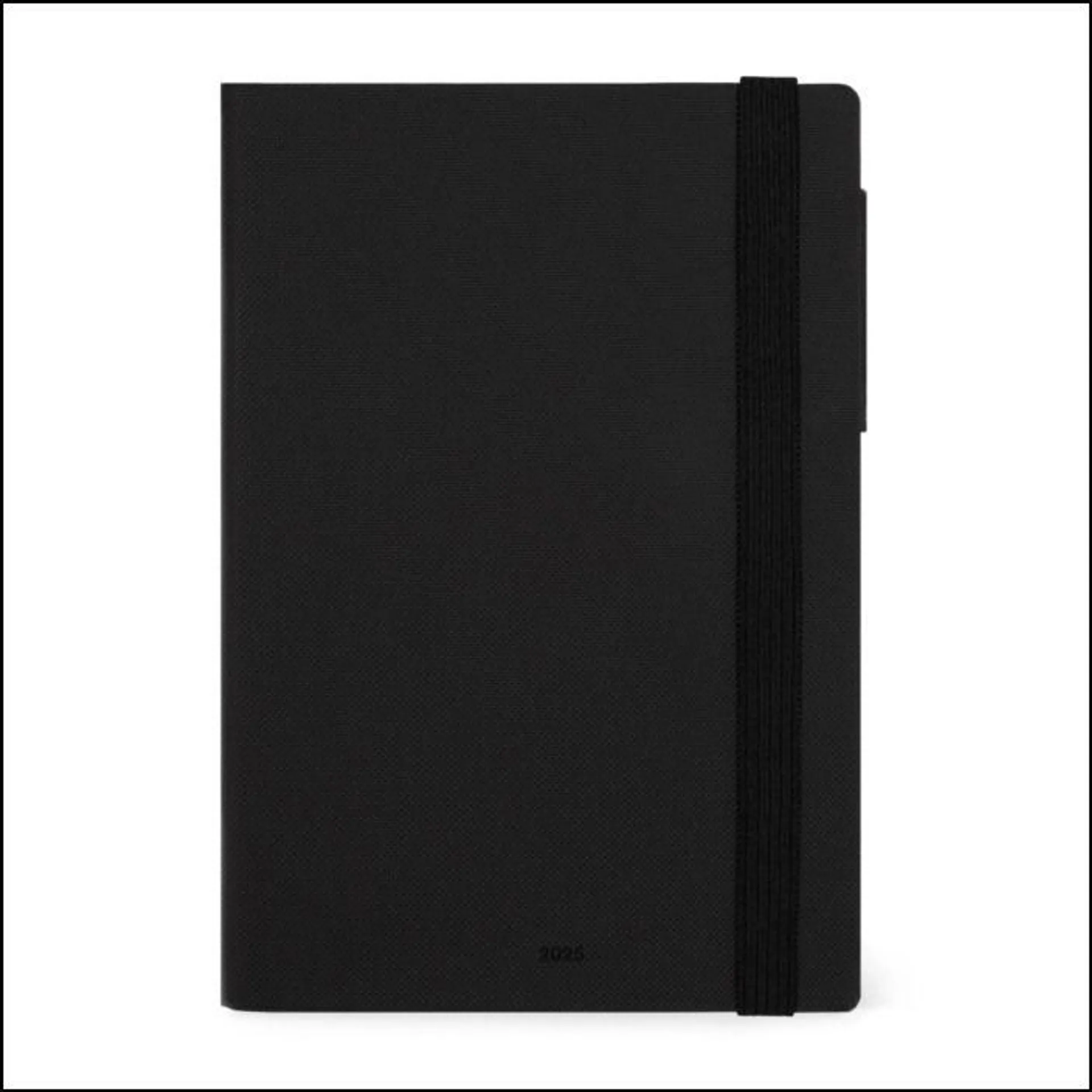 12-MONTH DIARY - 2025 - MEDIUM WEEKLY DIARY WITH NOTEBOOK - BLACK DIAMOND