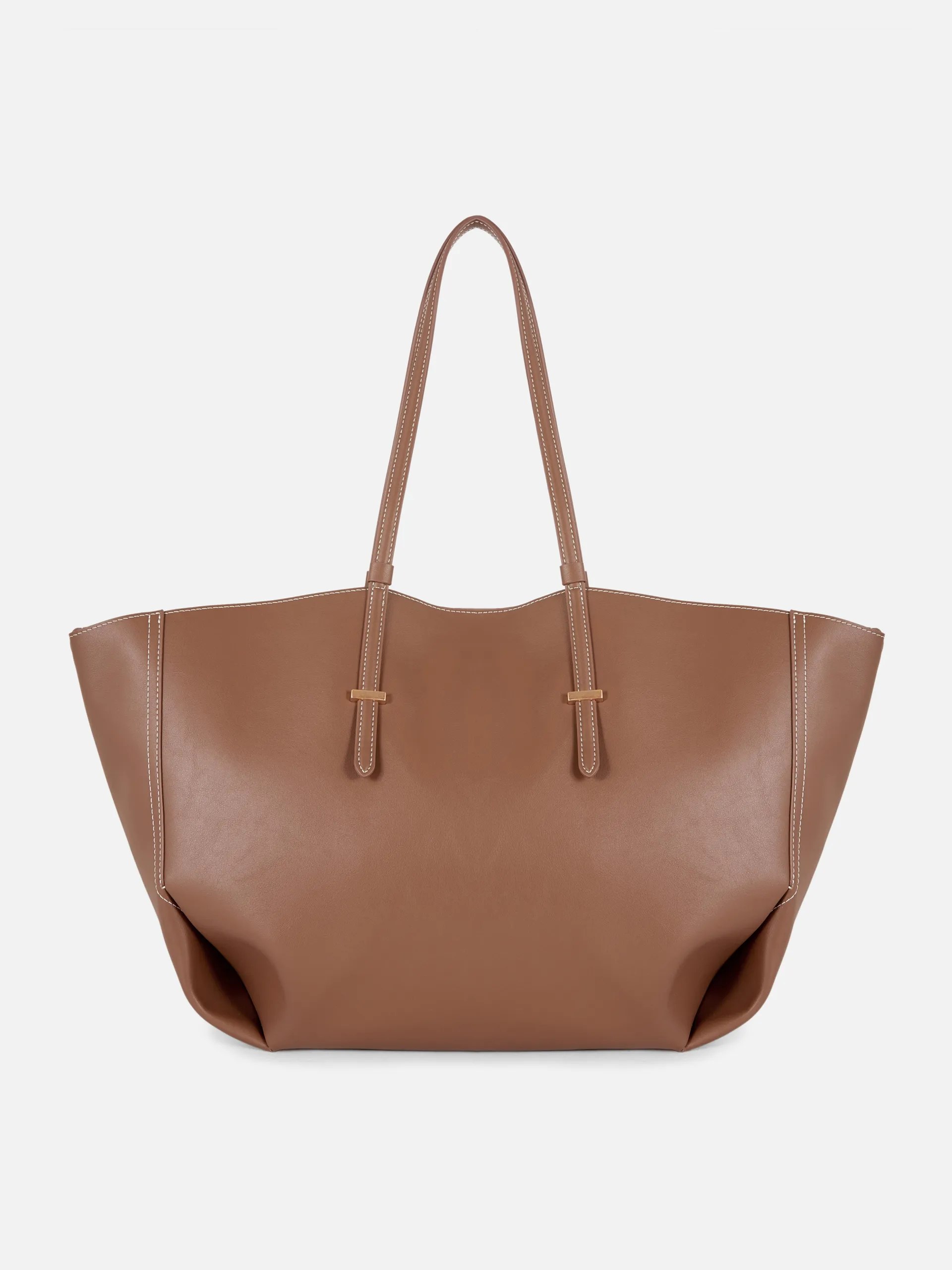 The Edit Faux Leather Large Tote Bag