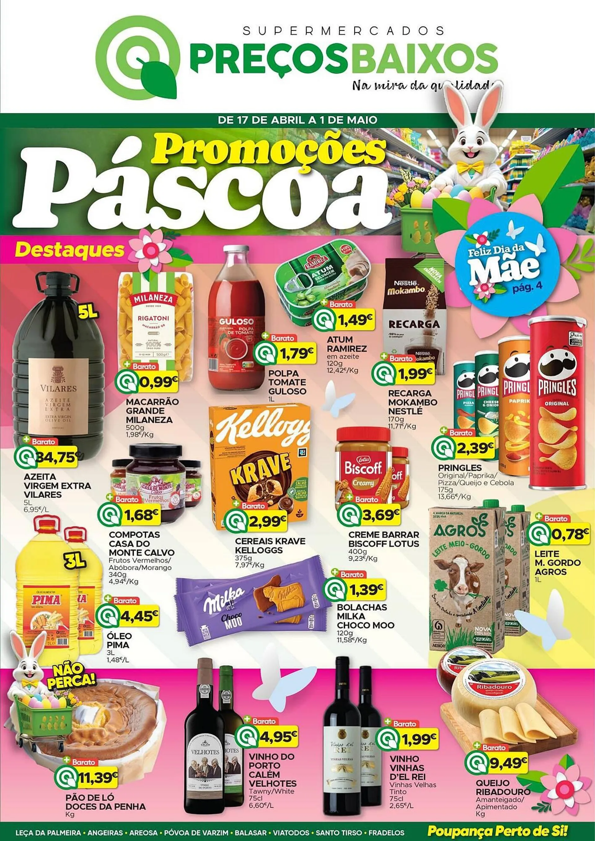 Folheto Folheto Supermercados Preços Baixos de 17 de abril até 1 de maio 2025 - Pagina 1