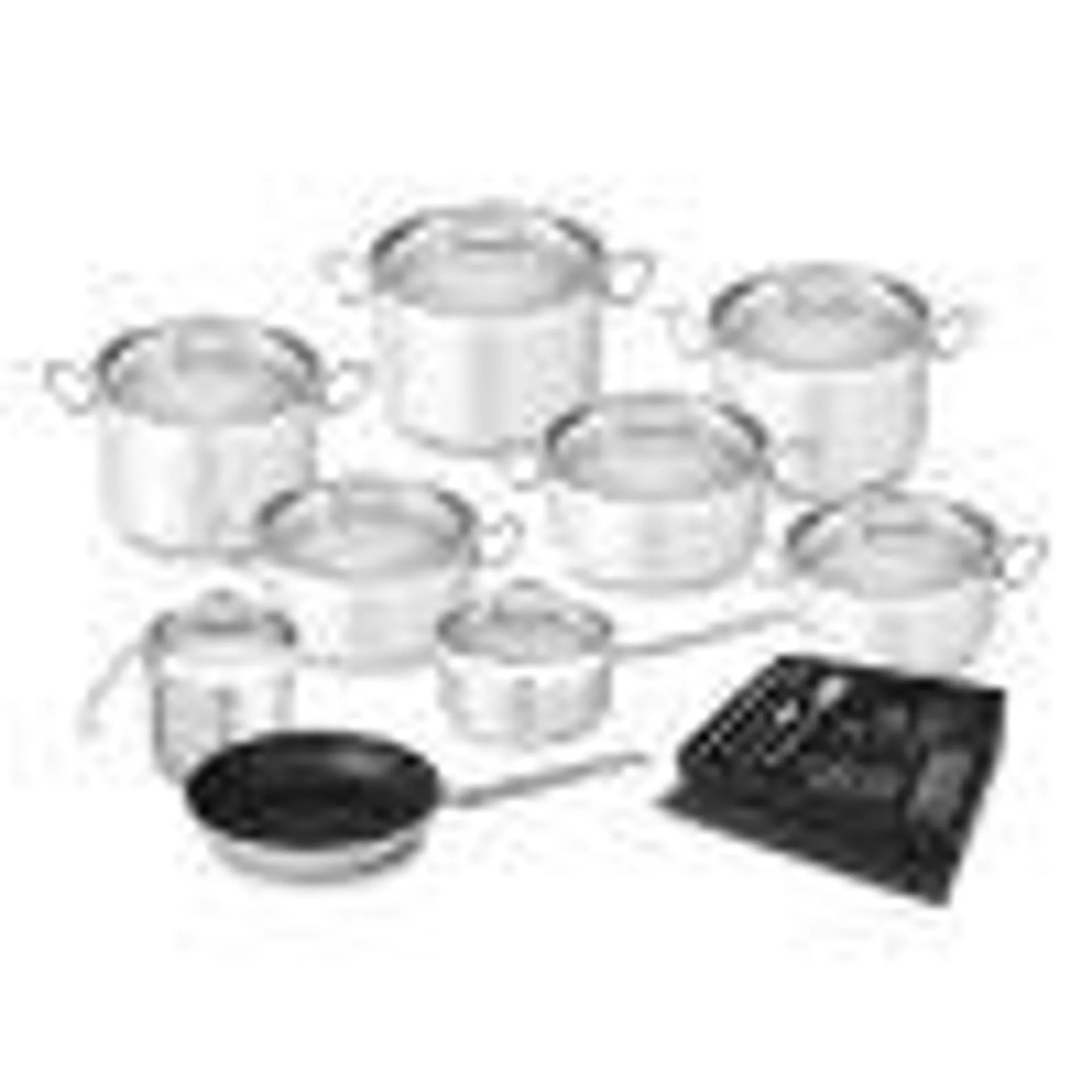 TREM COZINHA INOX 9 PEÇAS NAUTILUS + OFERTA FAQUEIRO