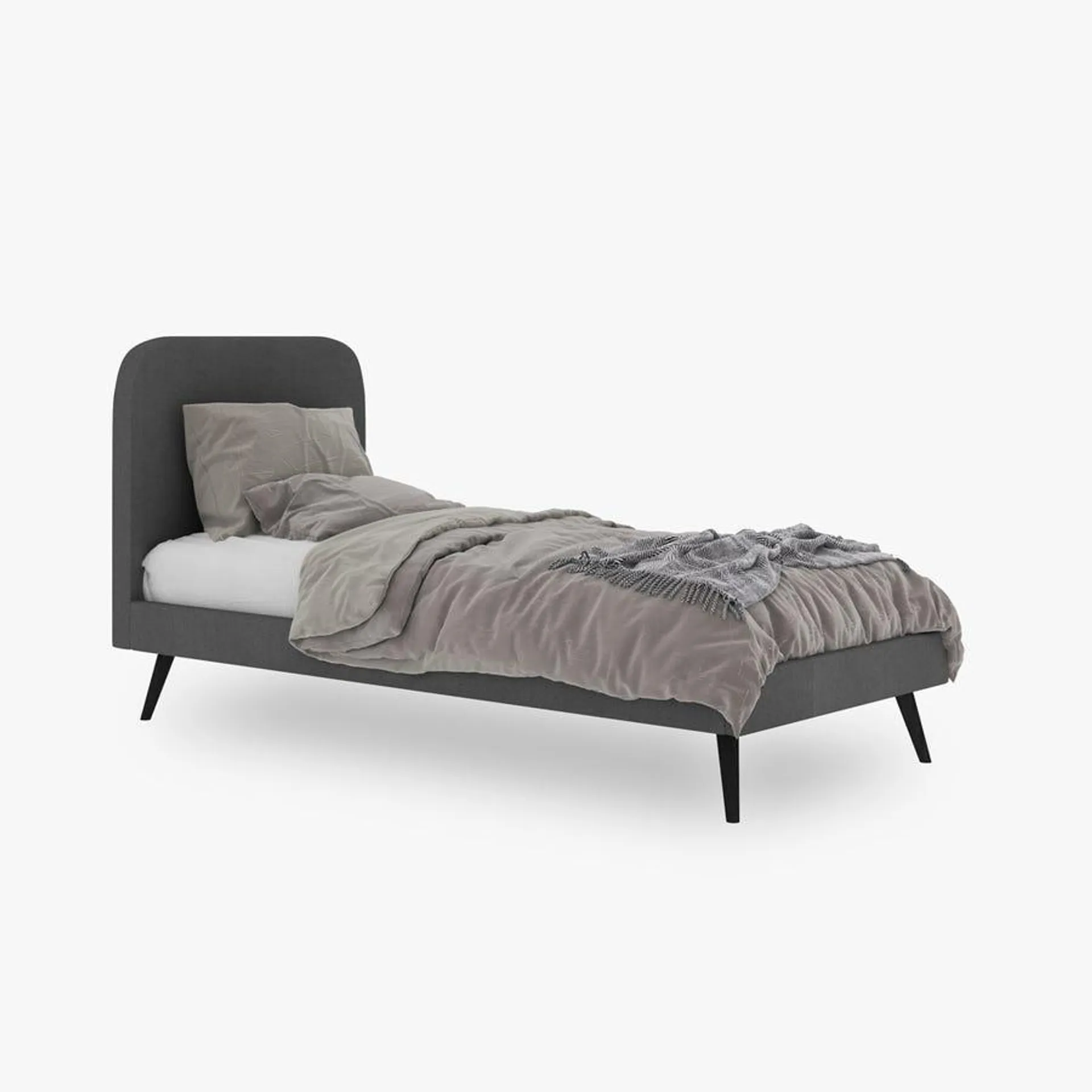 Cama cinza 90x200 cm GIFU