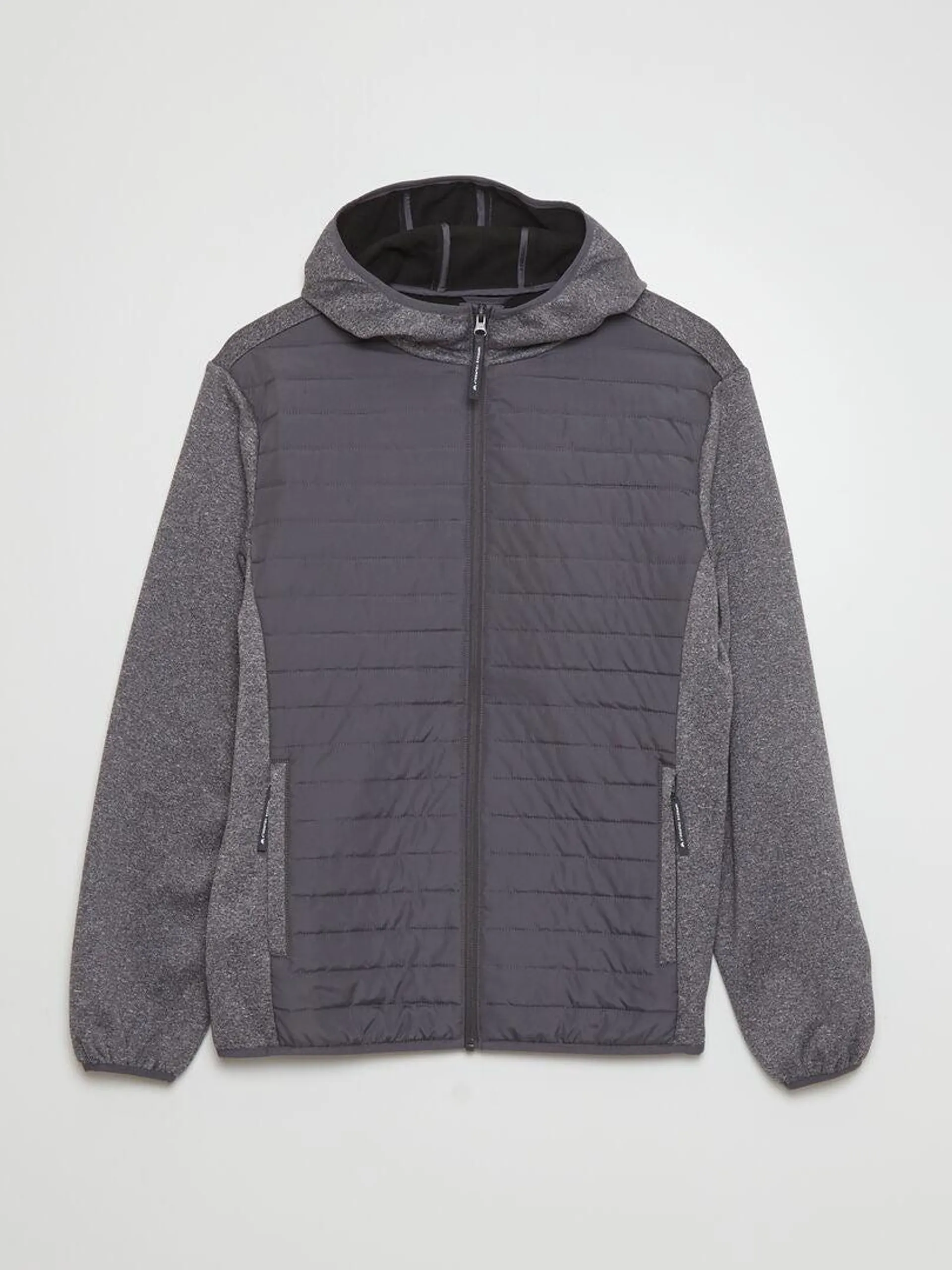 Blouson de sport bi-matière - Gris