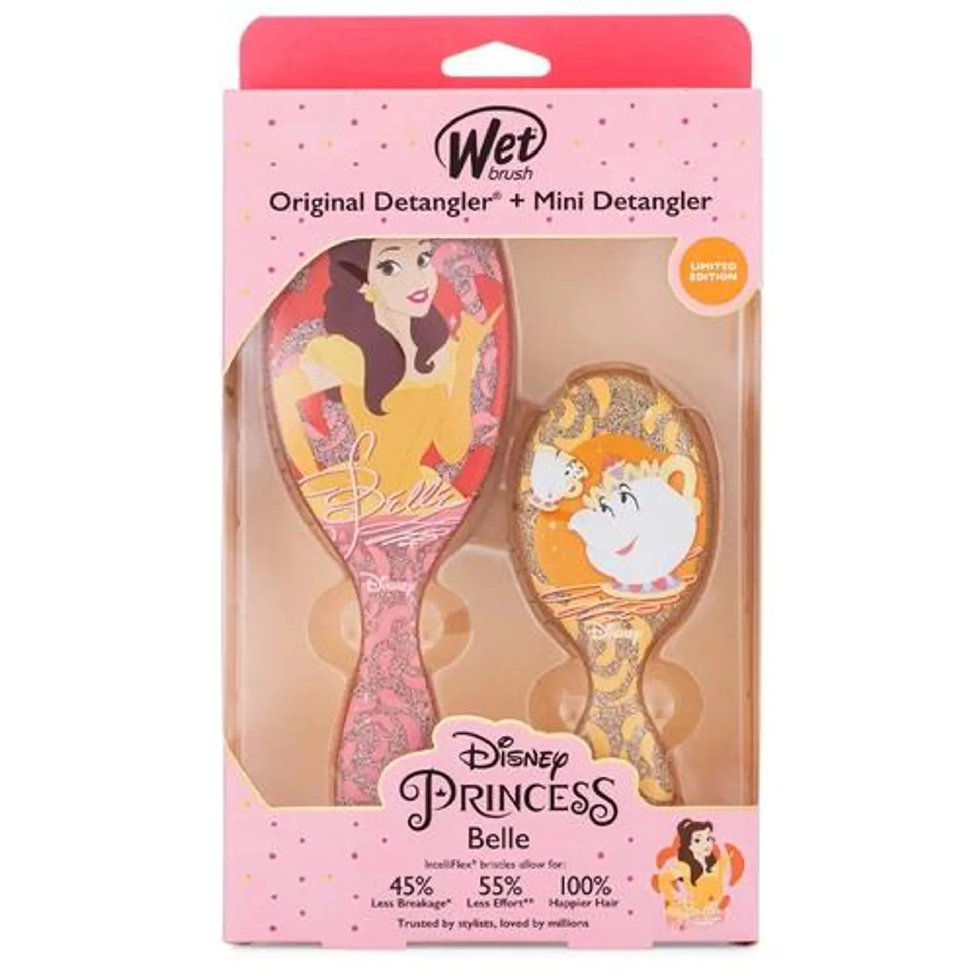 Wet Brush Kit Disney Escovas De Cabelo Princesa Bela