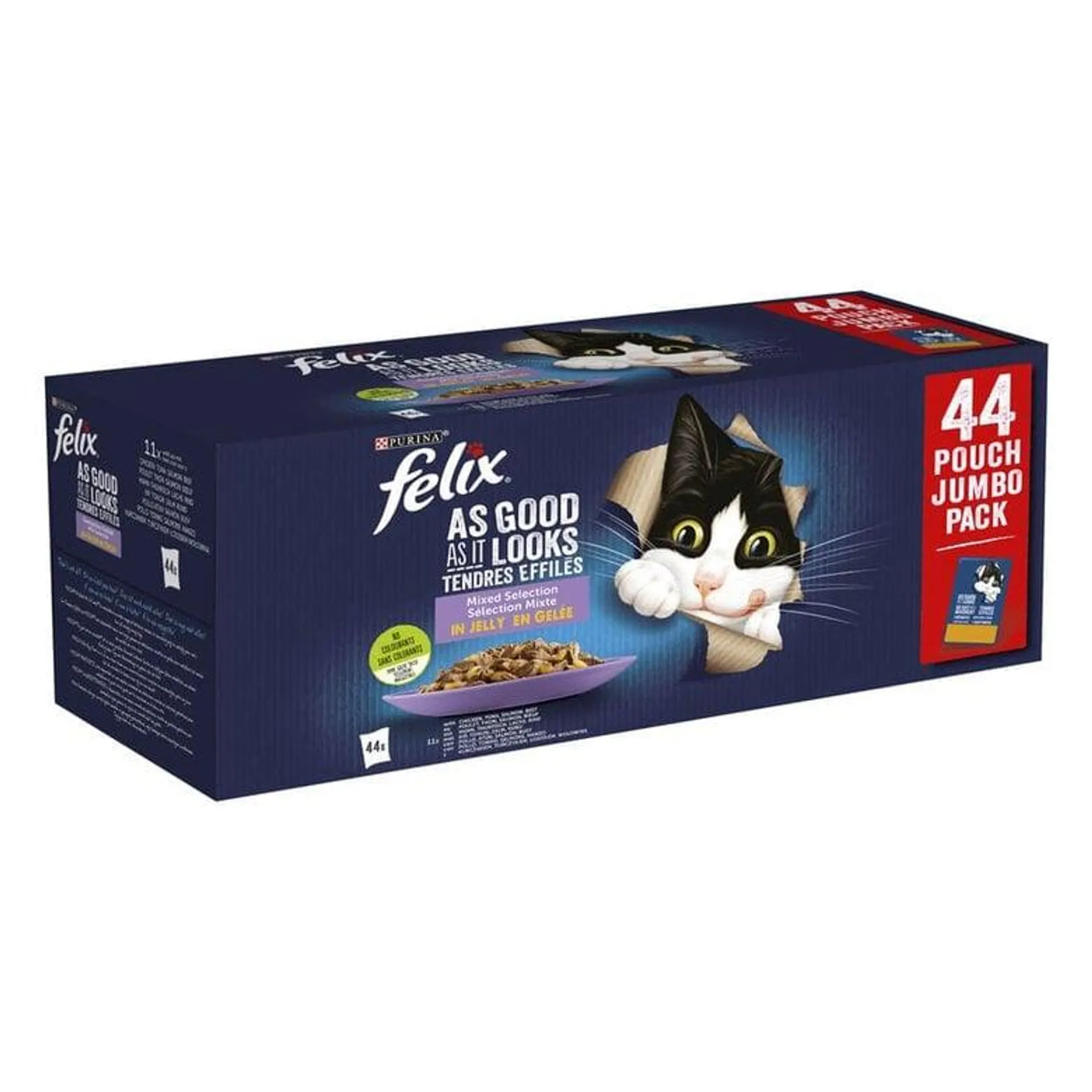 Felix Fantastic Seleção de Sabores saquetas em gelatina para gatos - Multipack