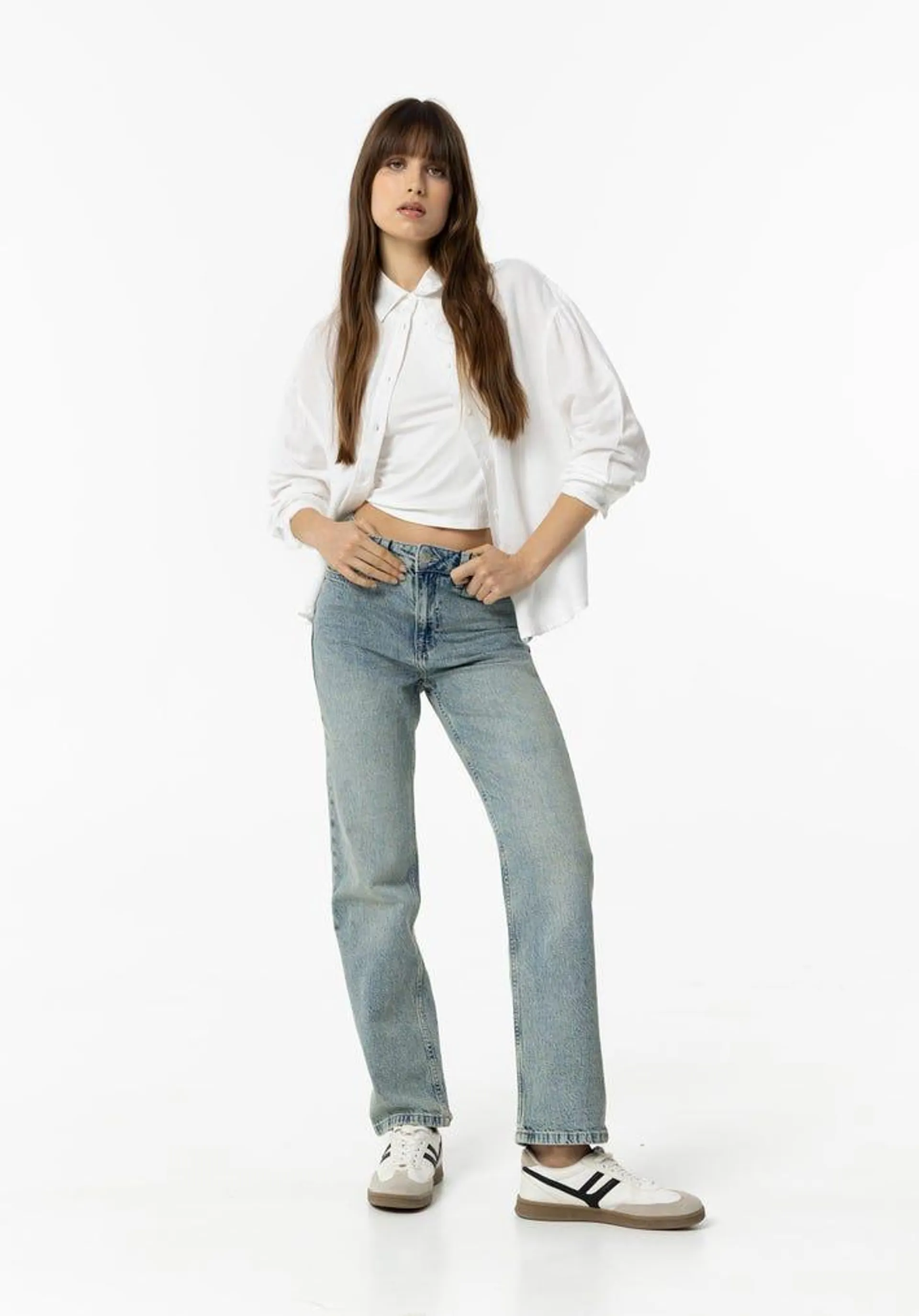 Jeans Amy Straight Fit Acid Wash