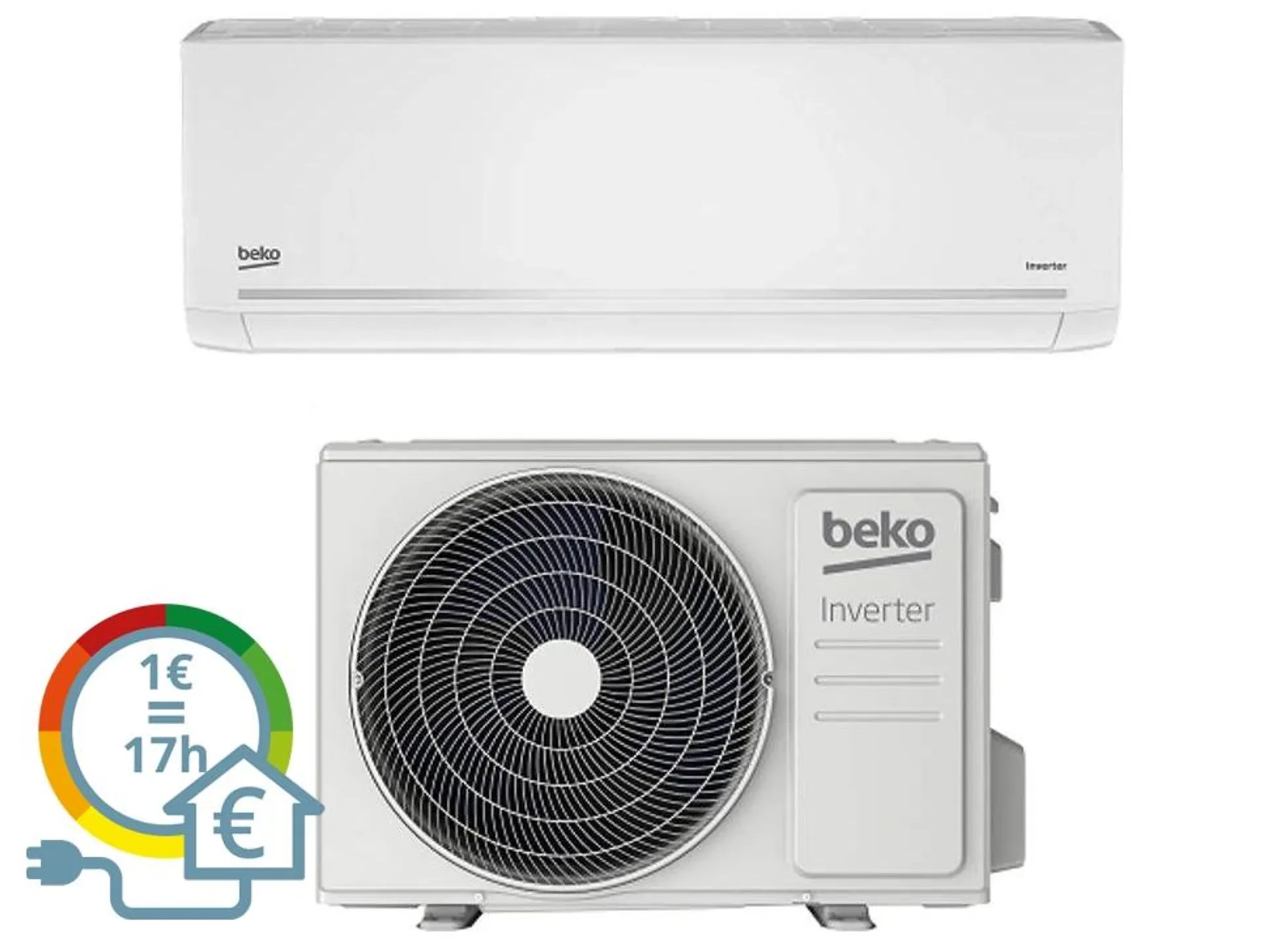 Ar Condicionado BEKO BEEPGH 121 c/ Wifi (24 m² - 12000 BTU - Branco)