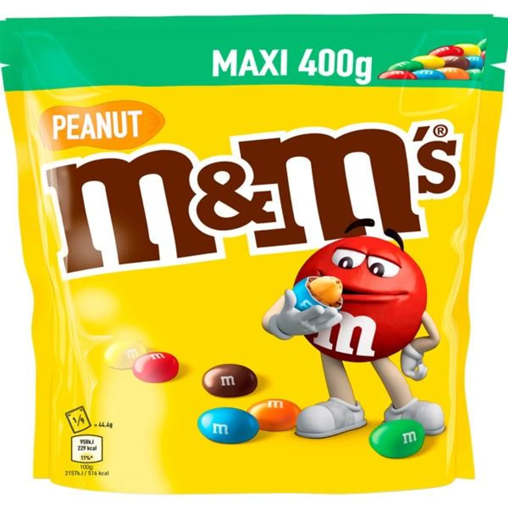 Drageias de Chocolate com Amendoim embalagem 400 g M&M'S