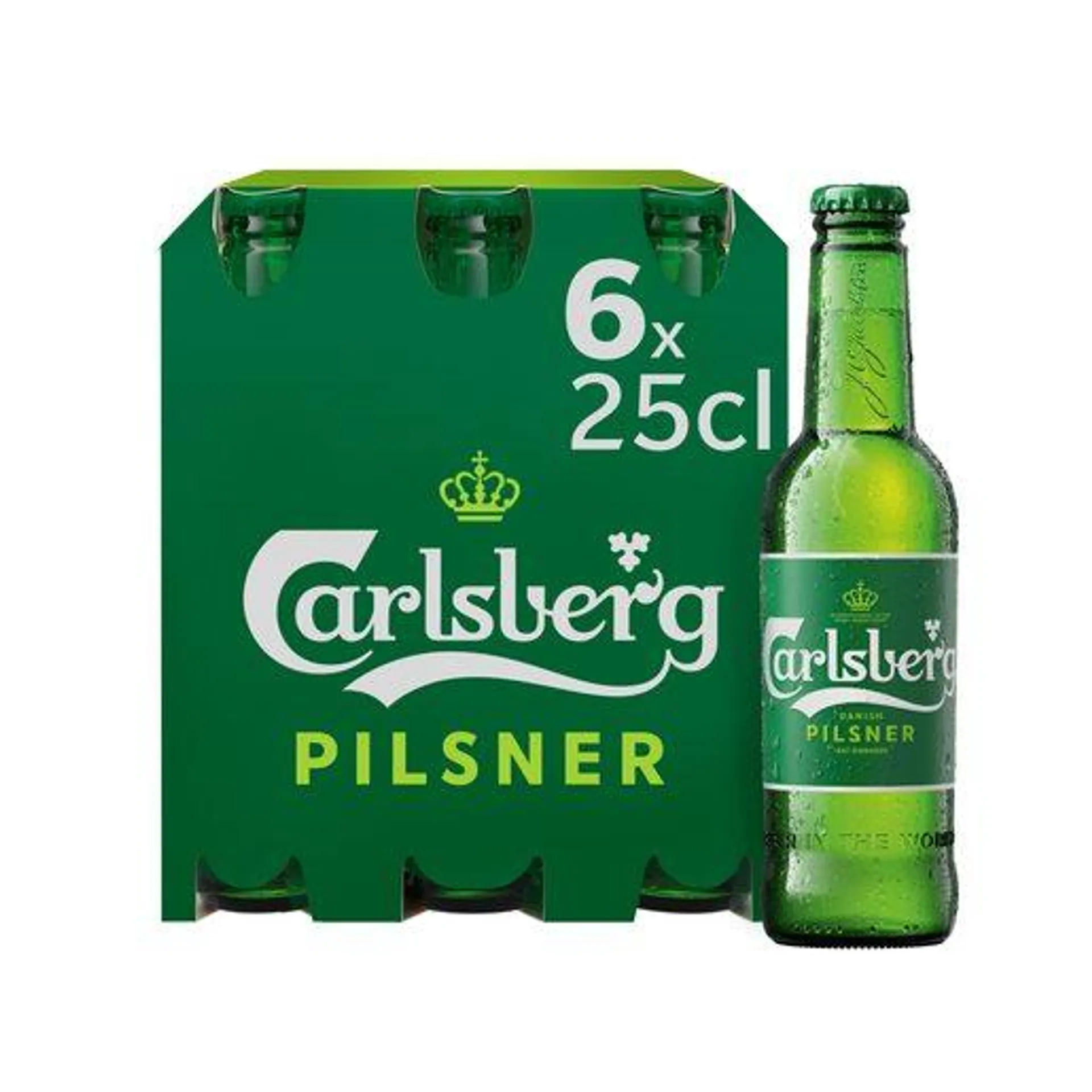 CARLSBERG Cerveja com Álcool 6x250 ml