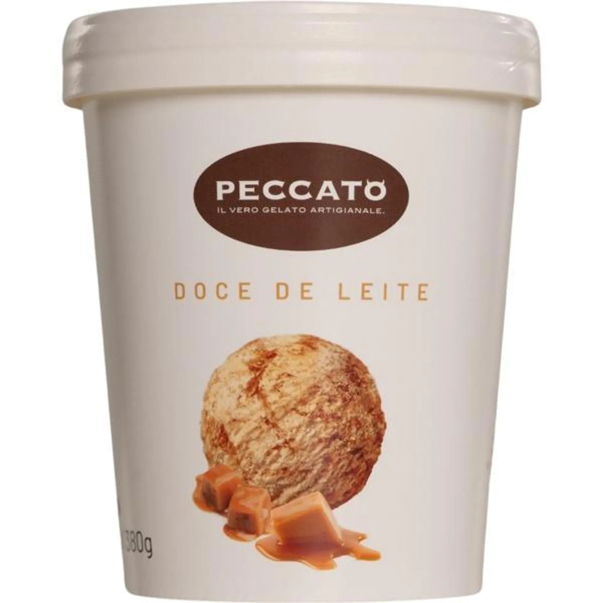 Gelado de Doce de Leite embalagem 500 ml Peccato