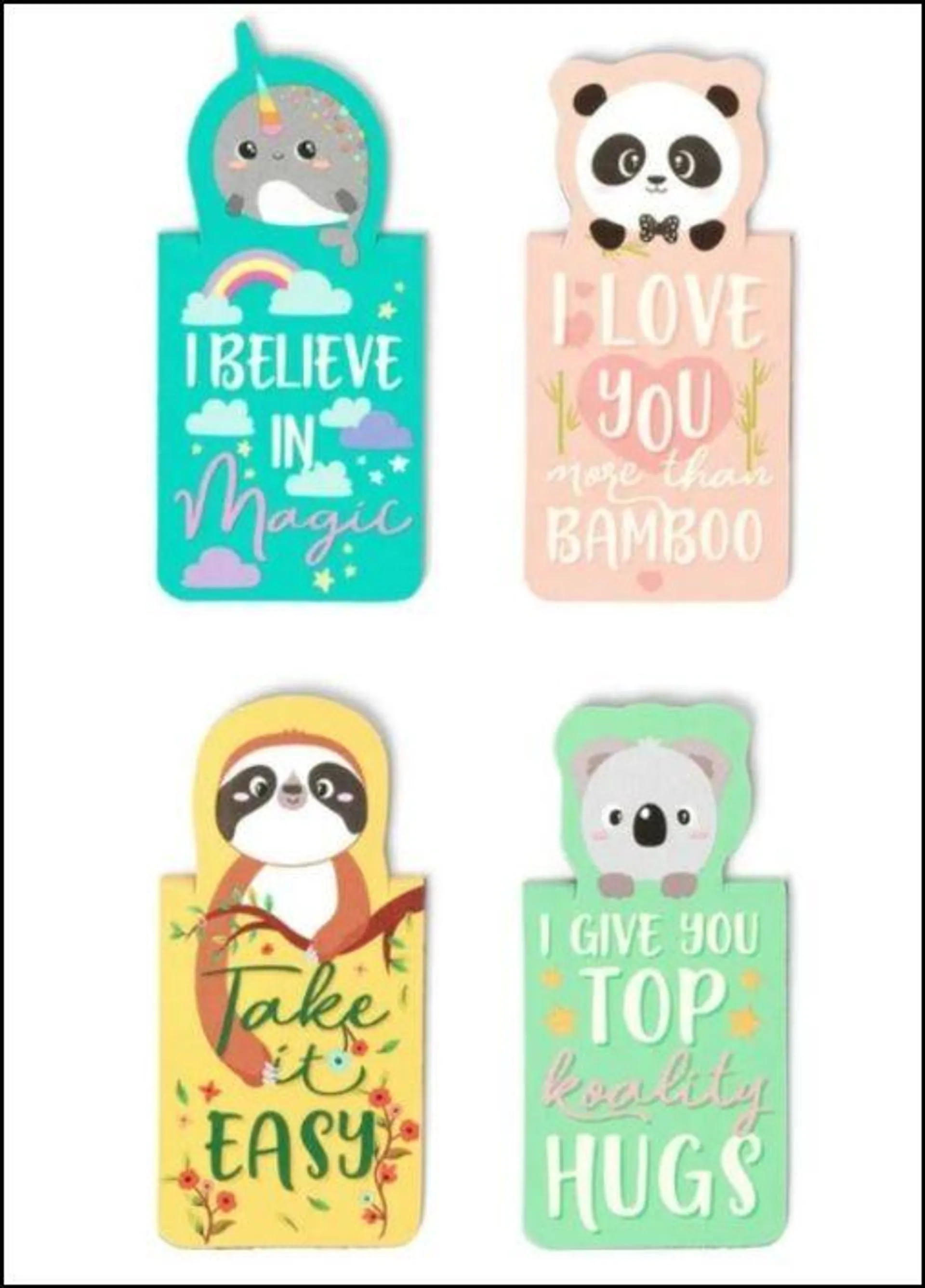 Bookmarks - Never Stop Reading Animals