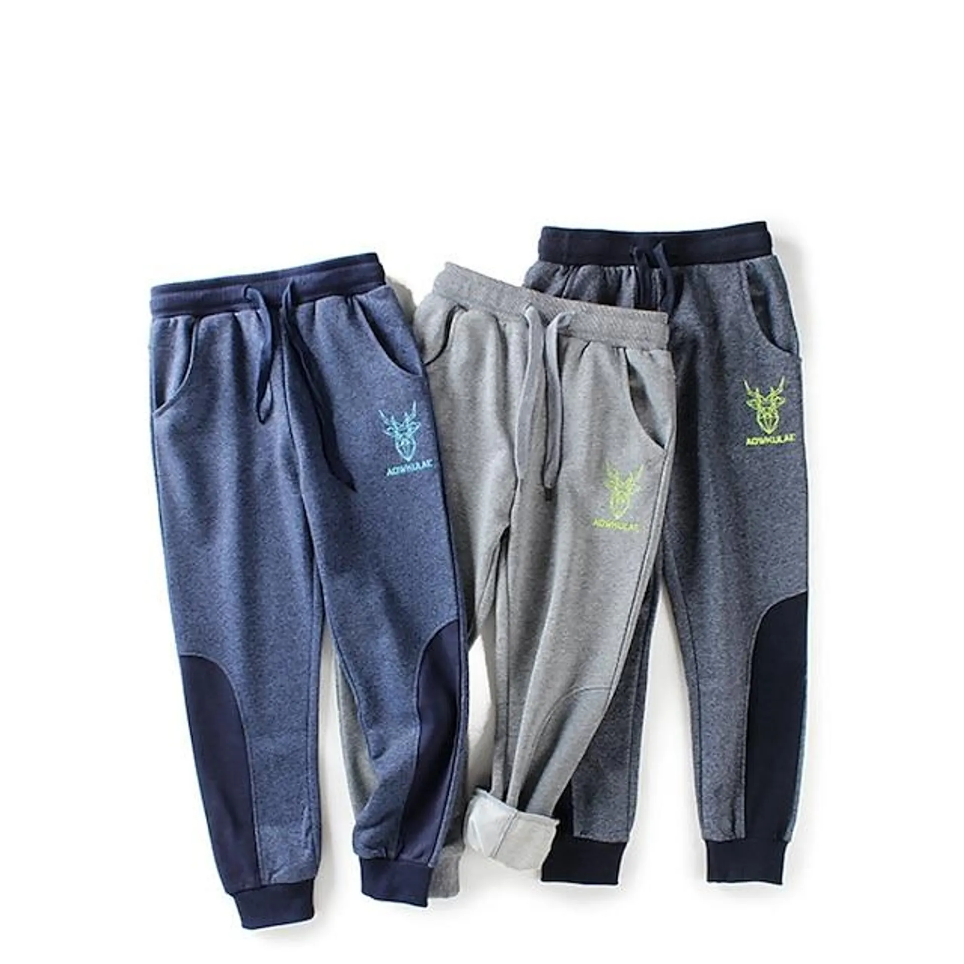 Kinderen Jongens Joggingbroeken Broek Tekenfilm Brief Broek Buiten Katoen Dagelijks Donkergrijs Marineblauw Grijs / Winter / Herfst