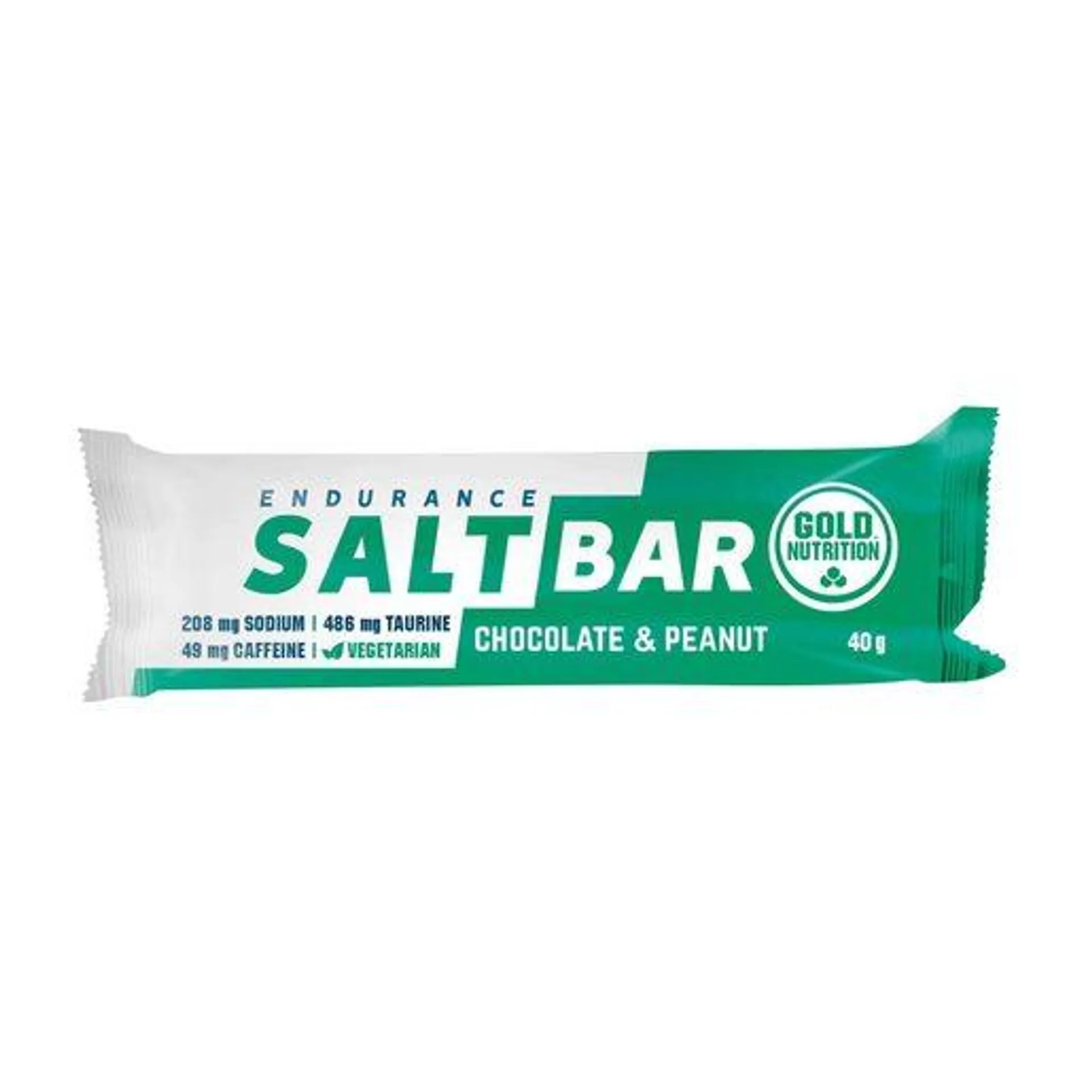 GOLD NUTRITION Barra Endurance Salt Bar Chocolate e Amendoins 40 g