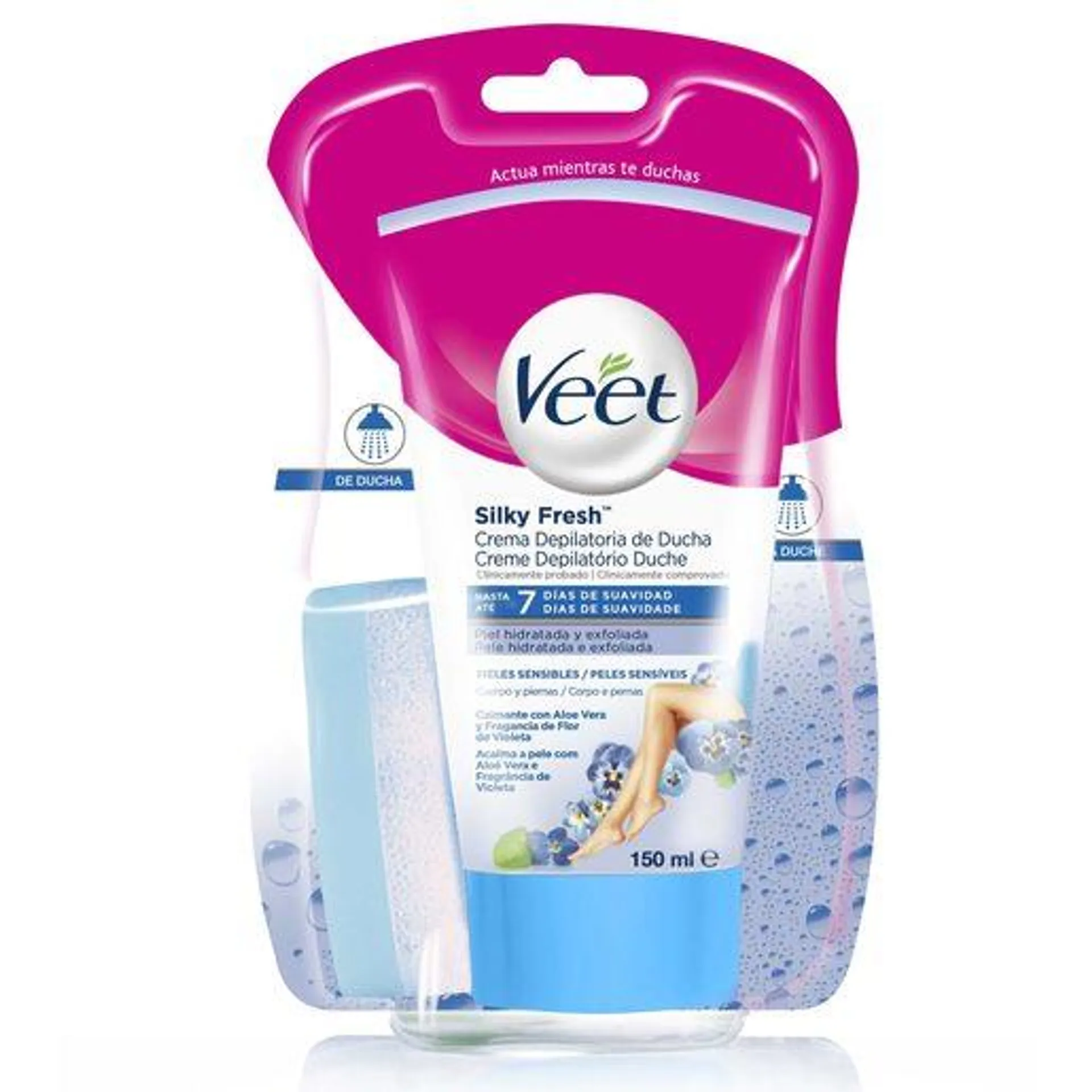 VEET Creme Depilatório Duche Pele Sensível 150 ml