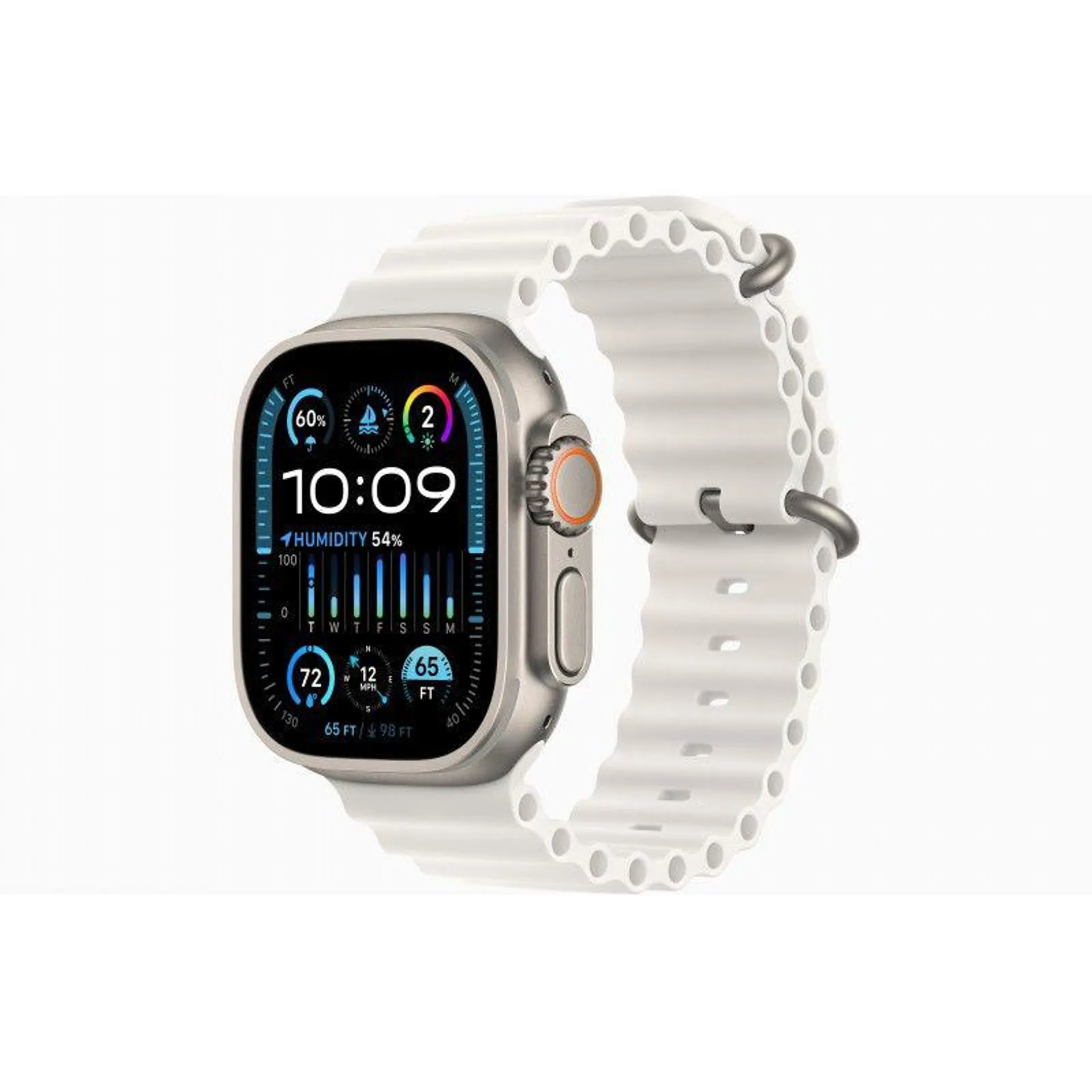 Apple Watch Ultra 2, GPS+Cell 49 mm - Titânio/Branco Oceano