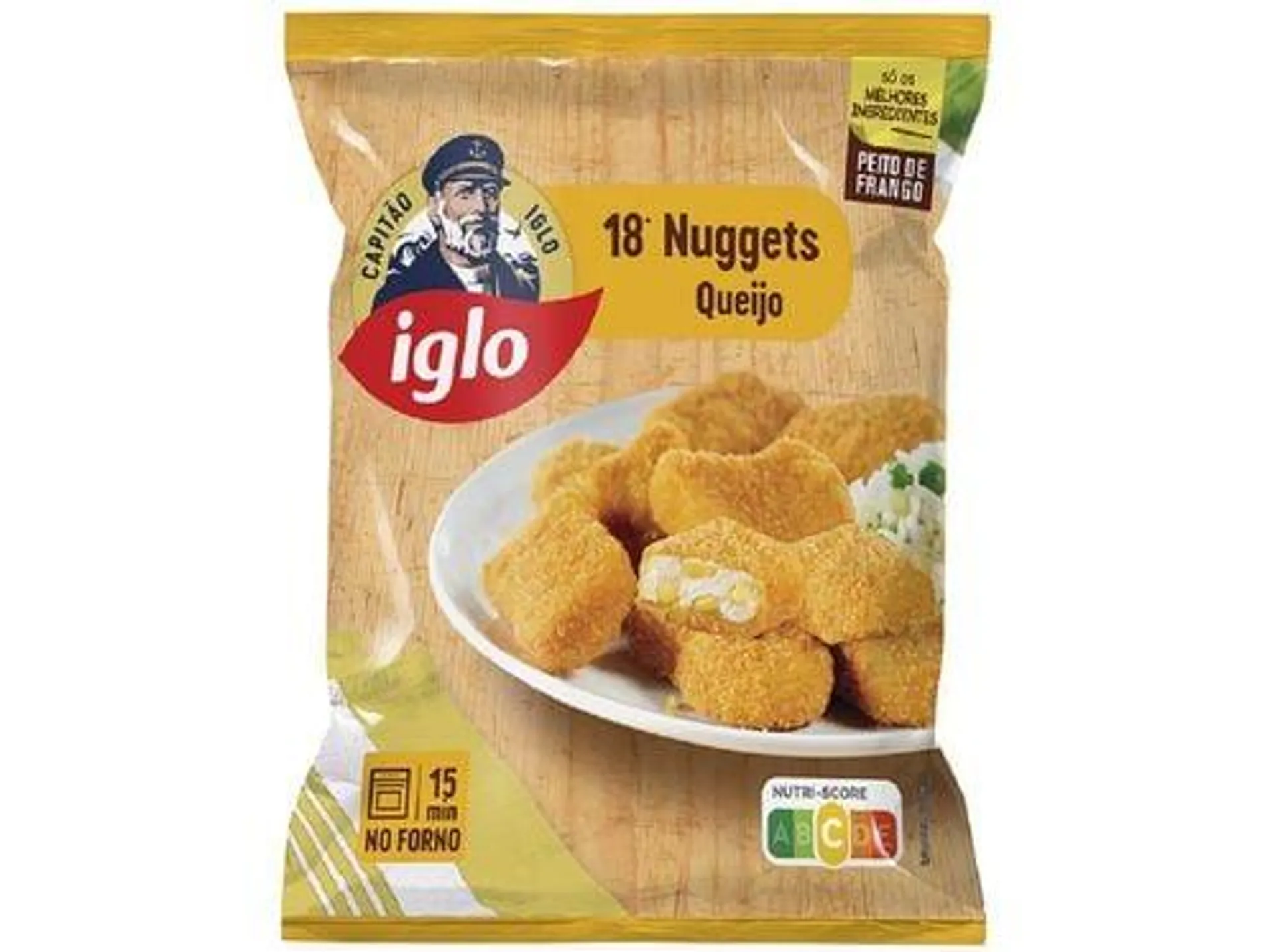 nuggets iglo frango e queijo 18un 375g