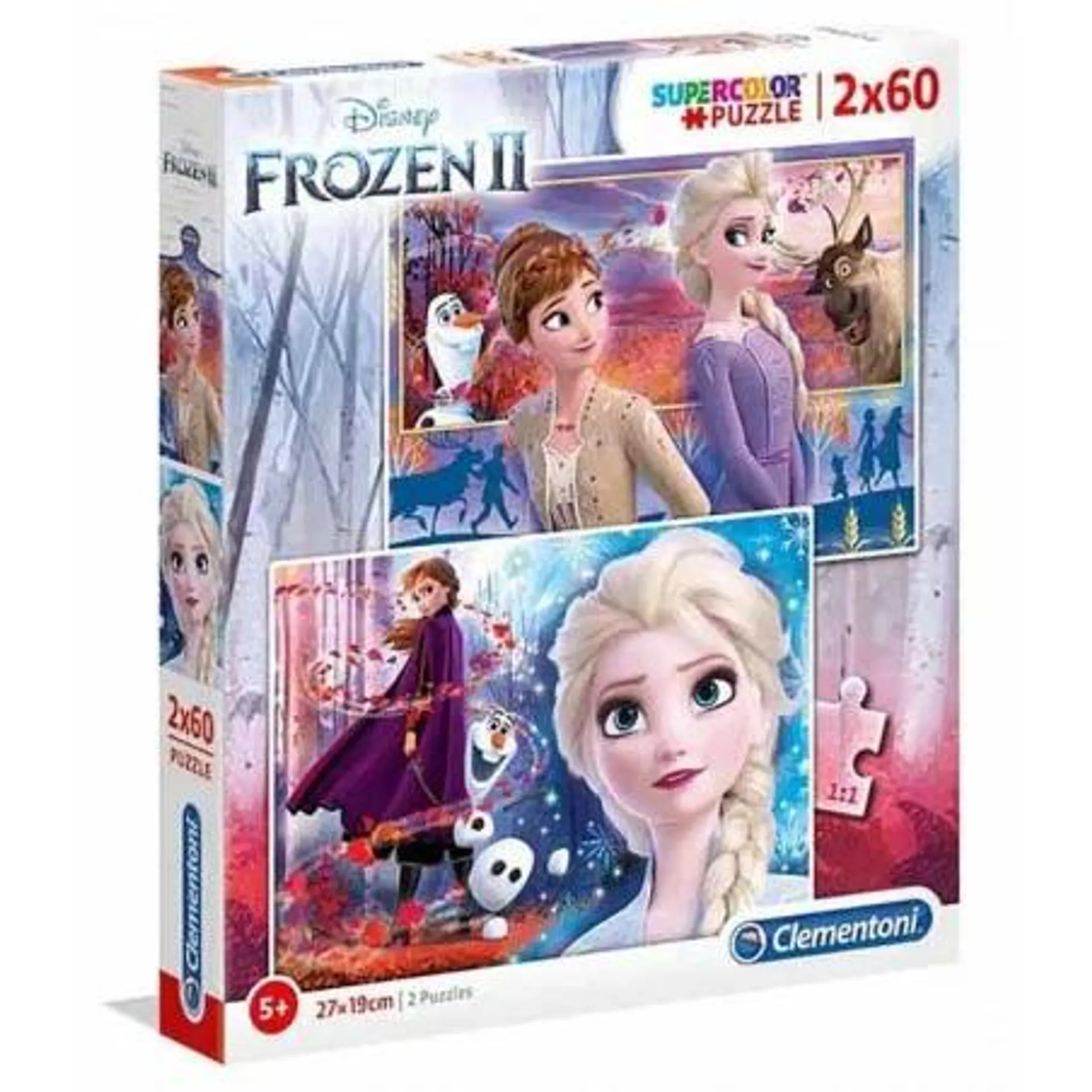 Puzzle 2x60 peças Disney Frozen II