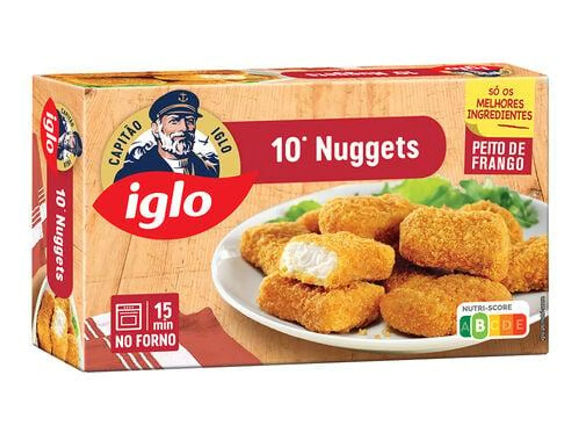 nuggets iglo capitão frango 10un 208g