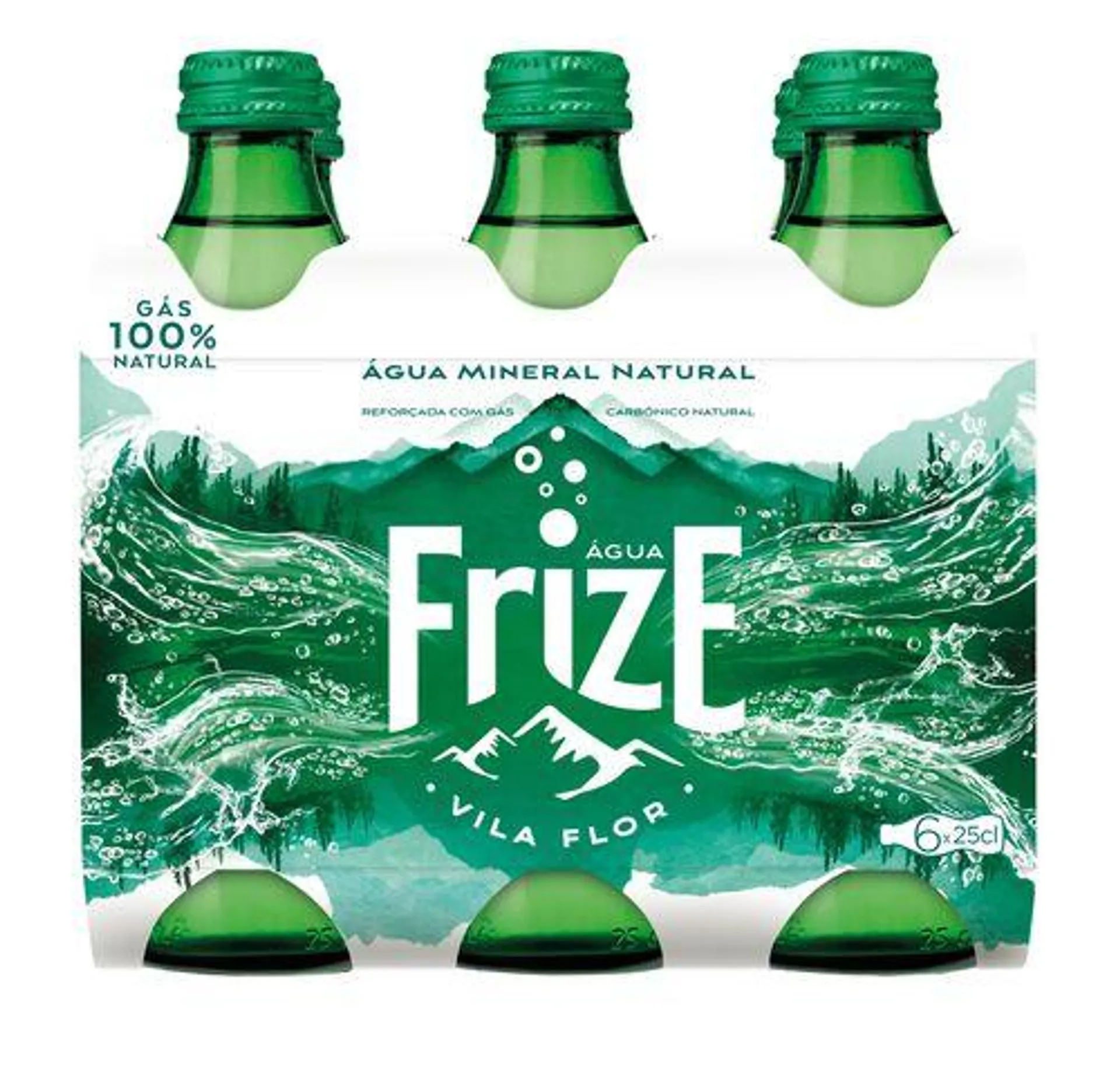 água com gás frize 6x0.25l