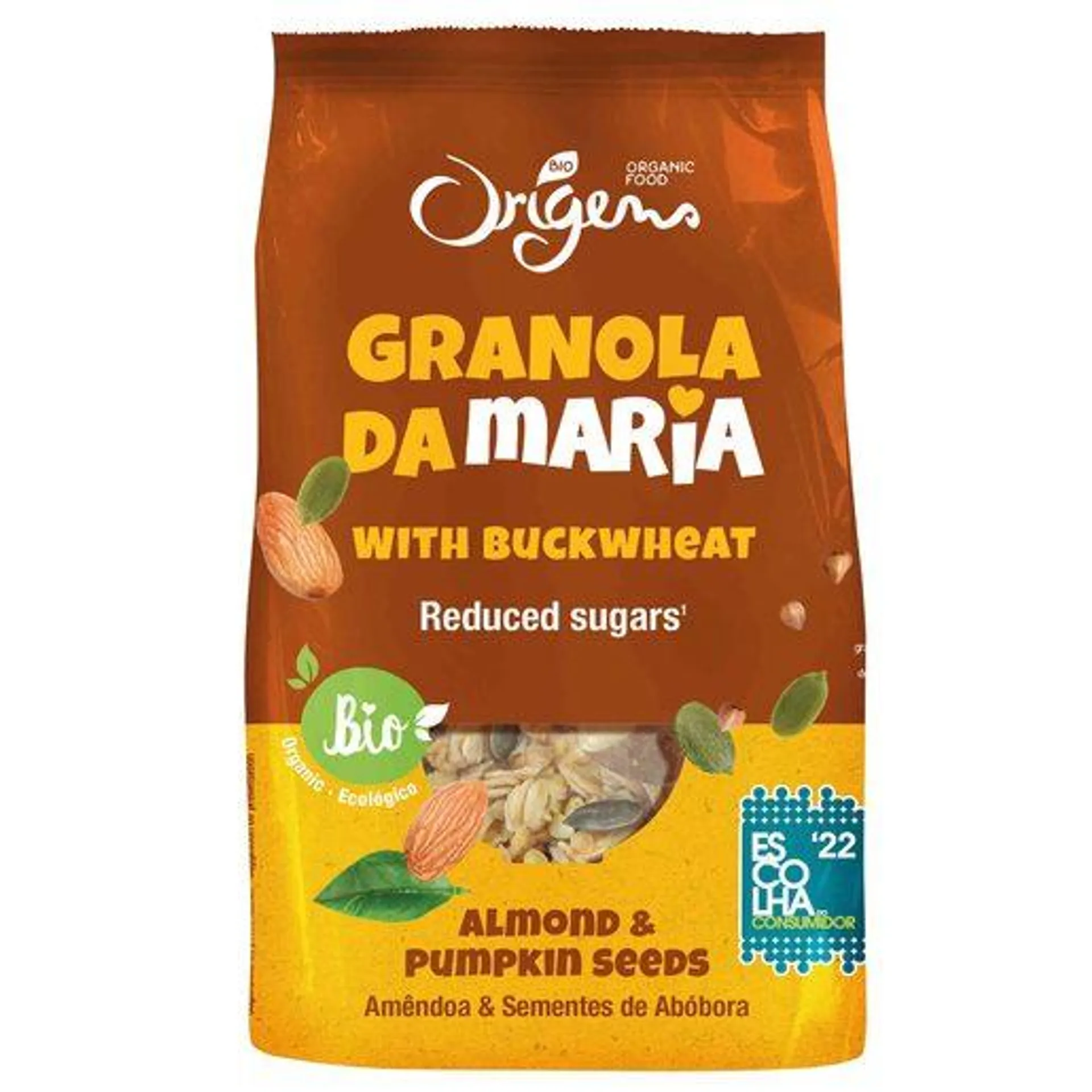 ORIGENS BIO Granola da Maria, Amêndoa e Sementes de Abóbora 300 g