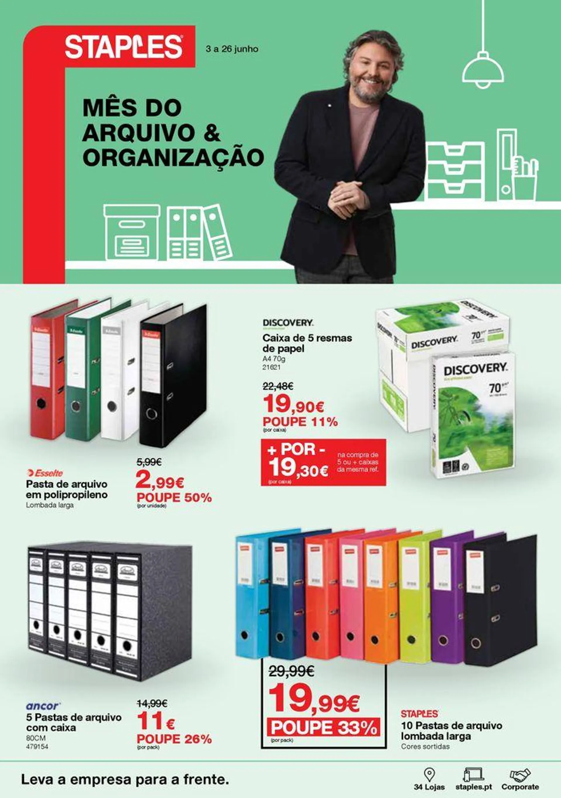 Folheto Mês do Arquivo & Organização - 1