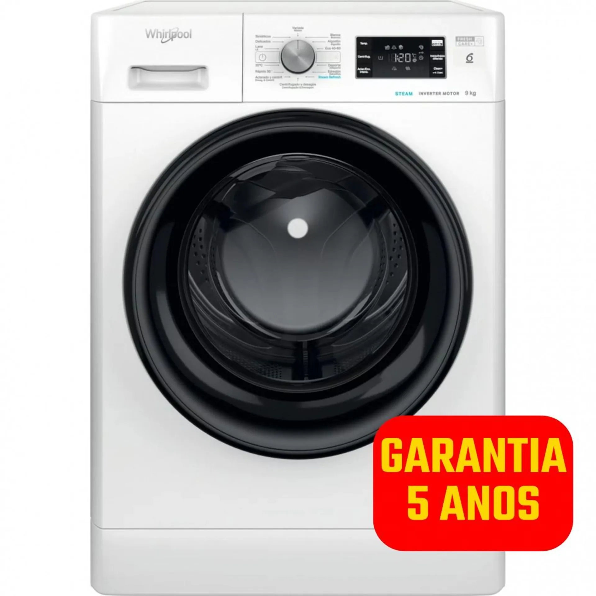 Máquina Lavar Roupa WHIRLPOOL FFB 9489 BV SPT - 9 Kg - 1400 Rpm