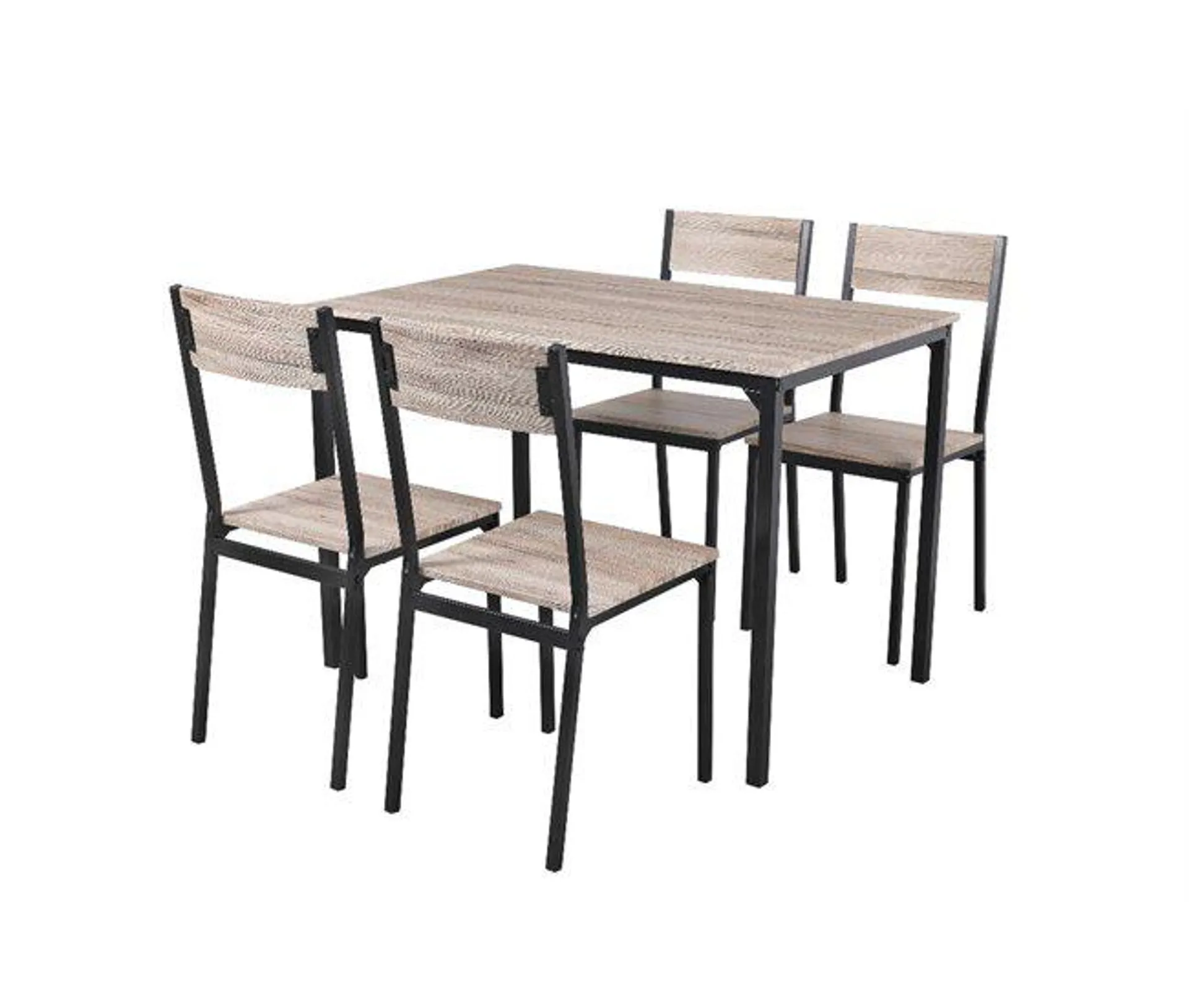 Conjunto Mesa Fixa e 4 Cadeiras de Cozinha CAFFE