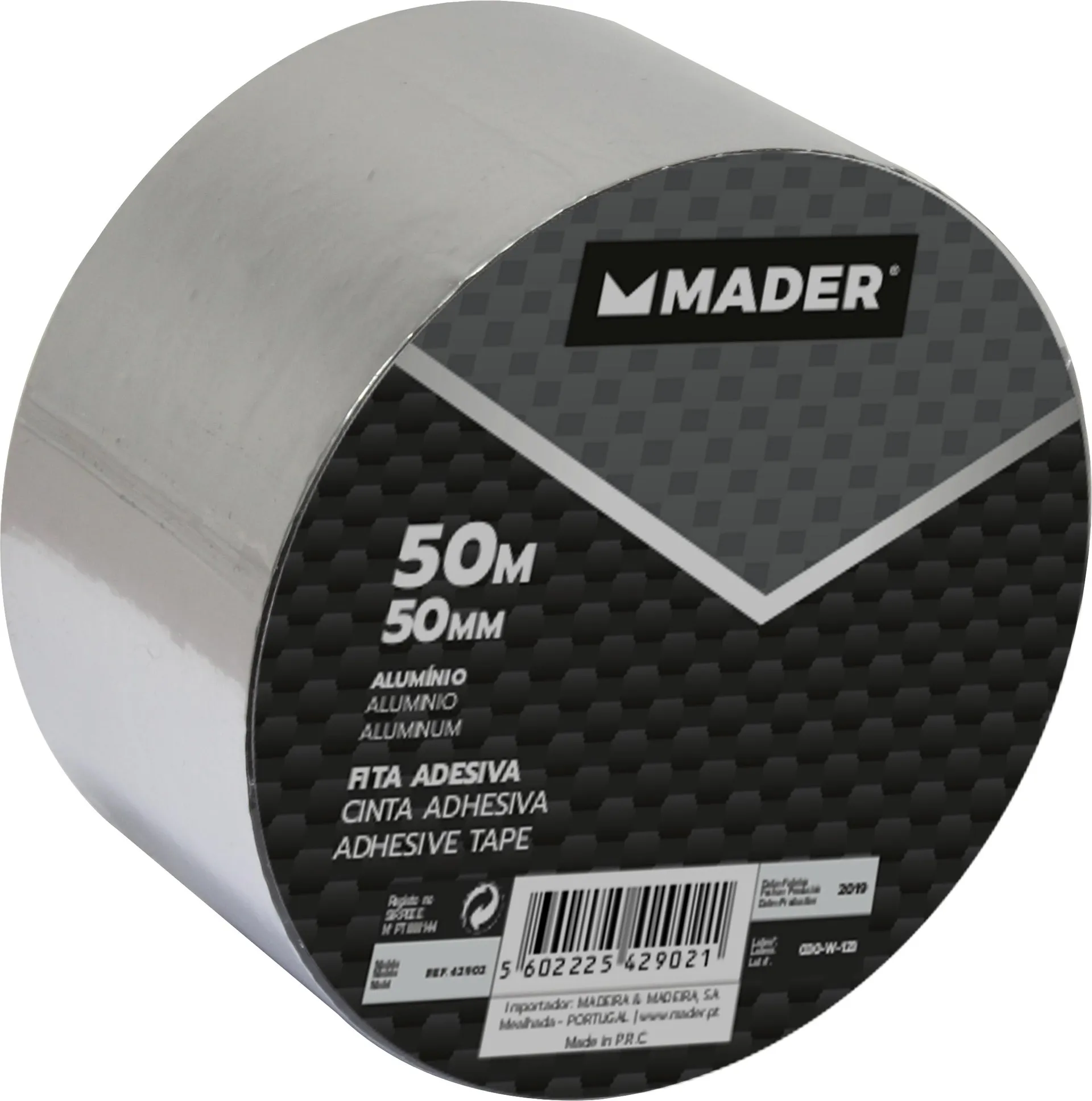 Fita Adesiva, Alumínio, 50mmx50m - MADER® | Hardware