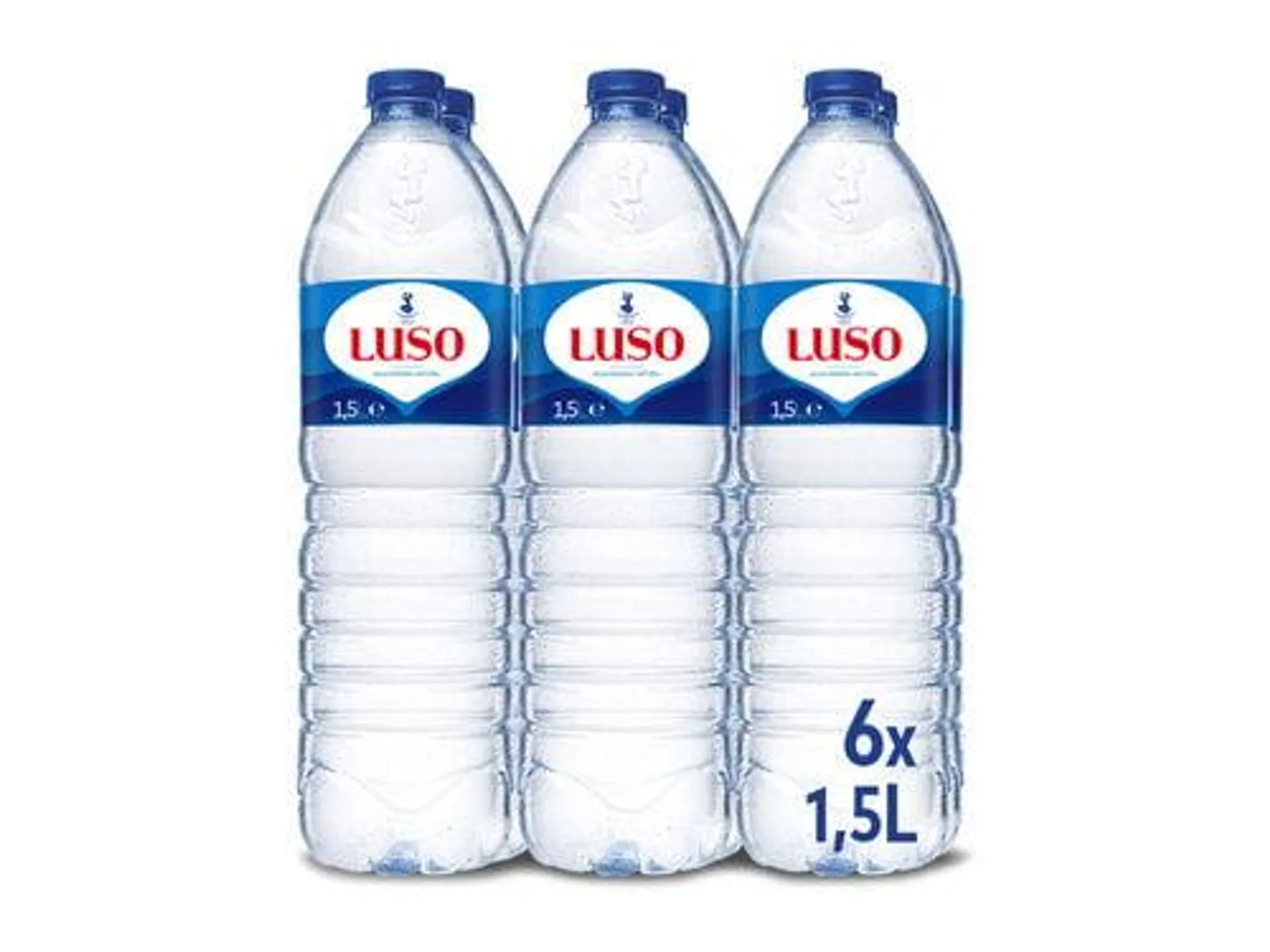 água mineral luso pet 6x1.5l