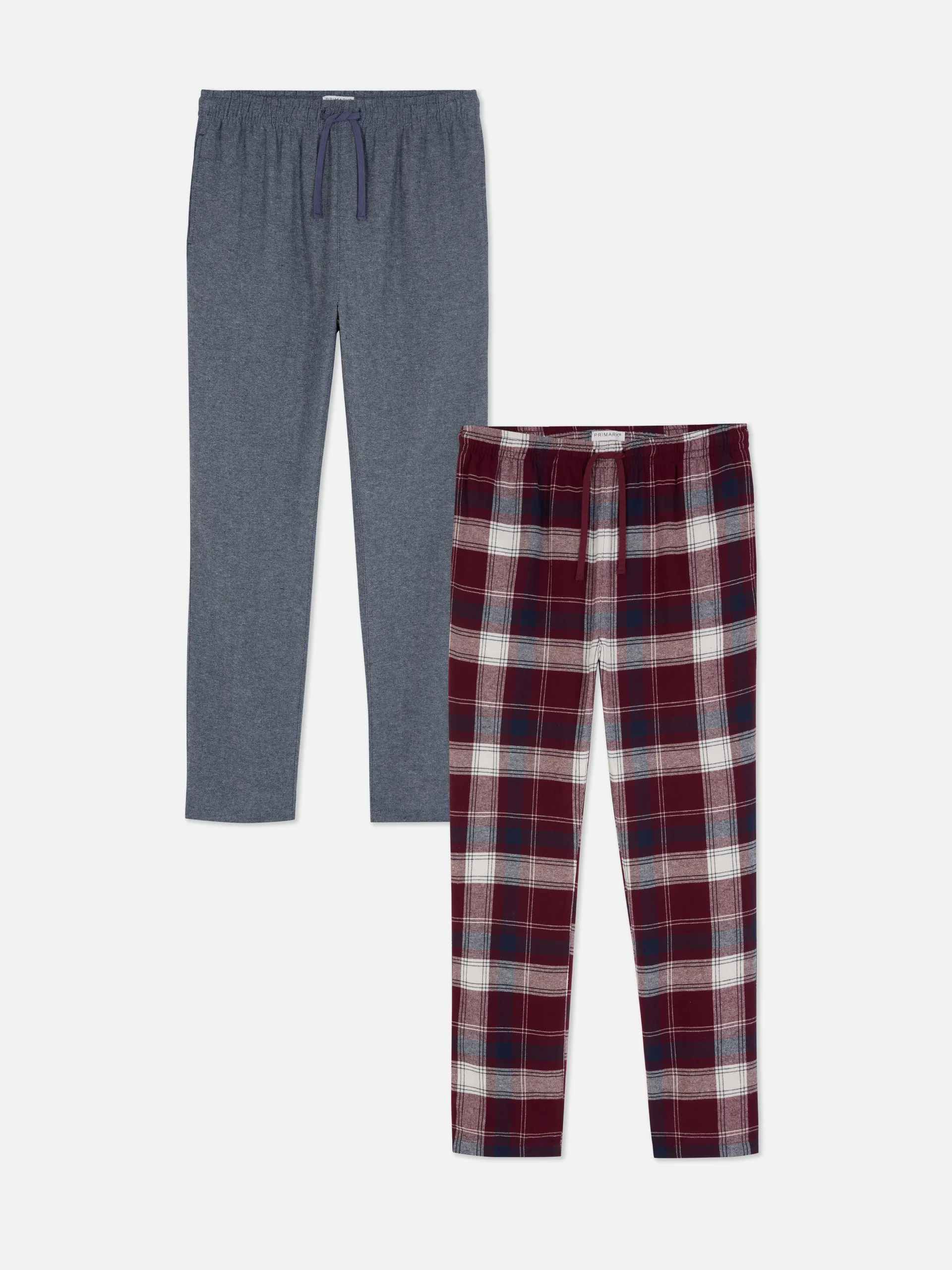 2pk Brushed Pyjama Bottoms