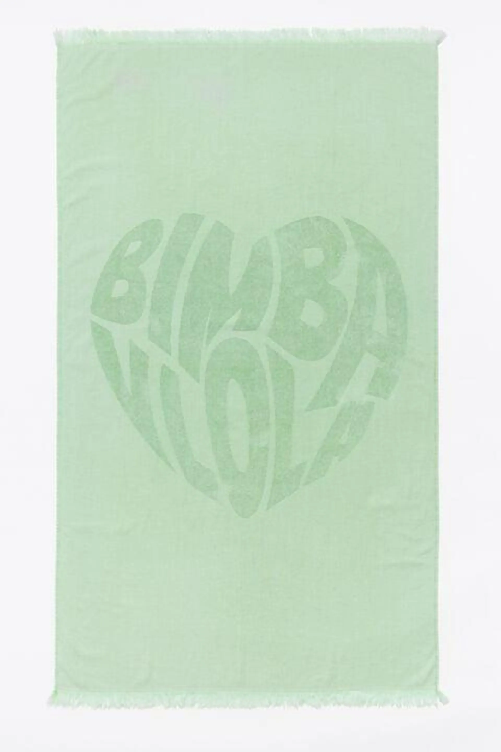 Toalha logo coração jacquard verde