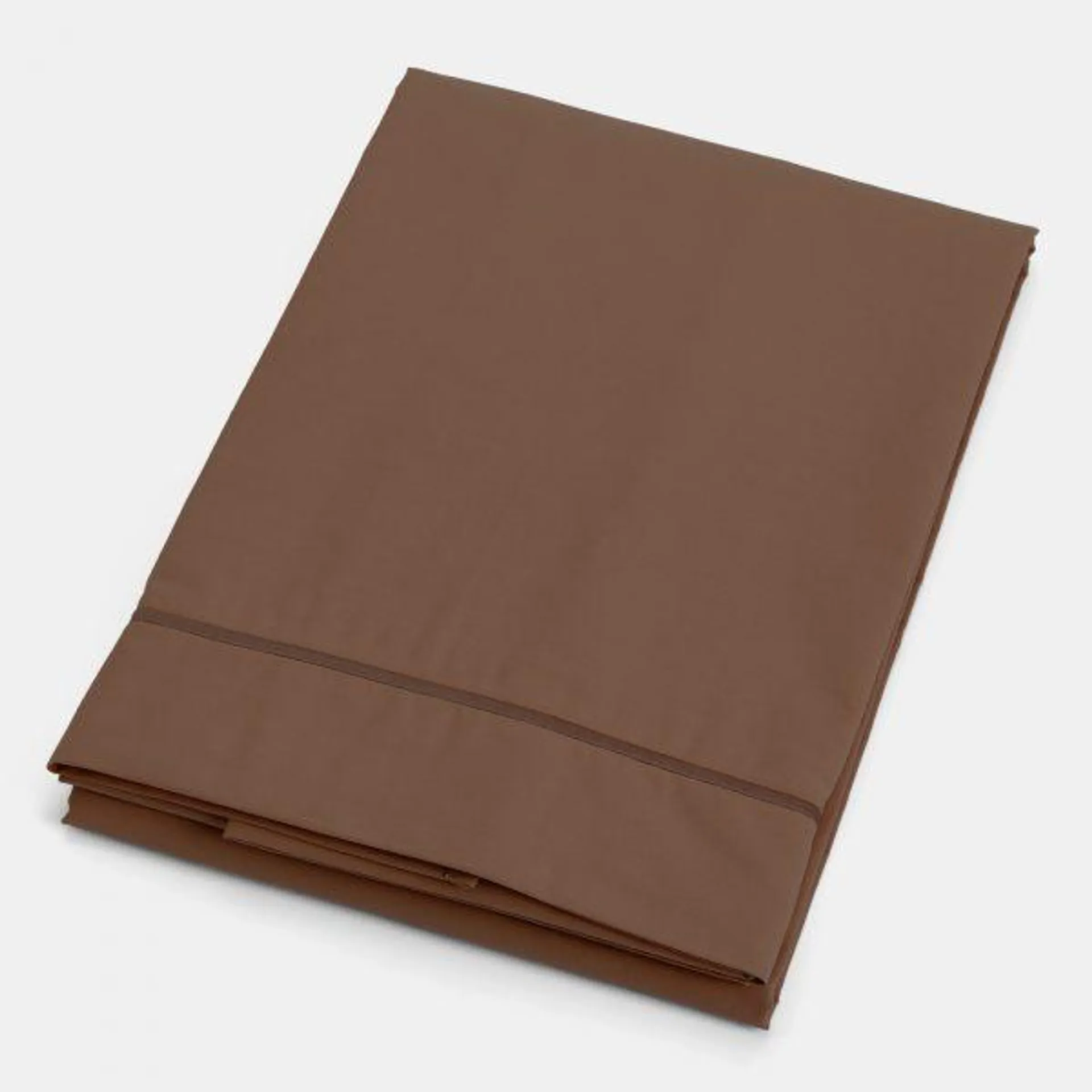 Lençol de Cima Deep Taupe Percale Macio